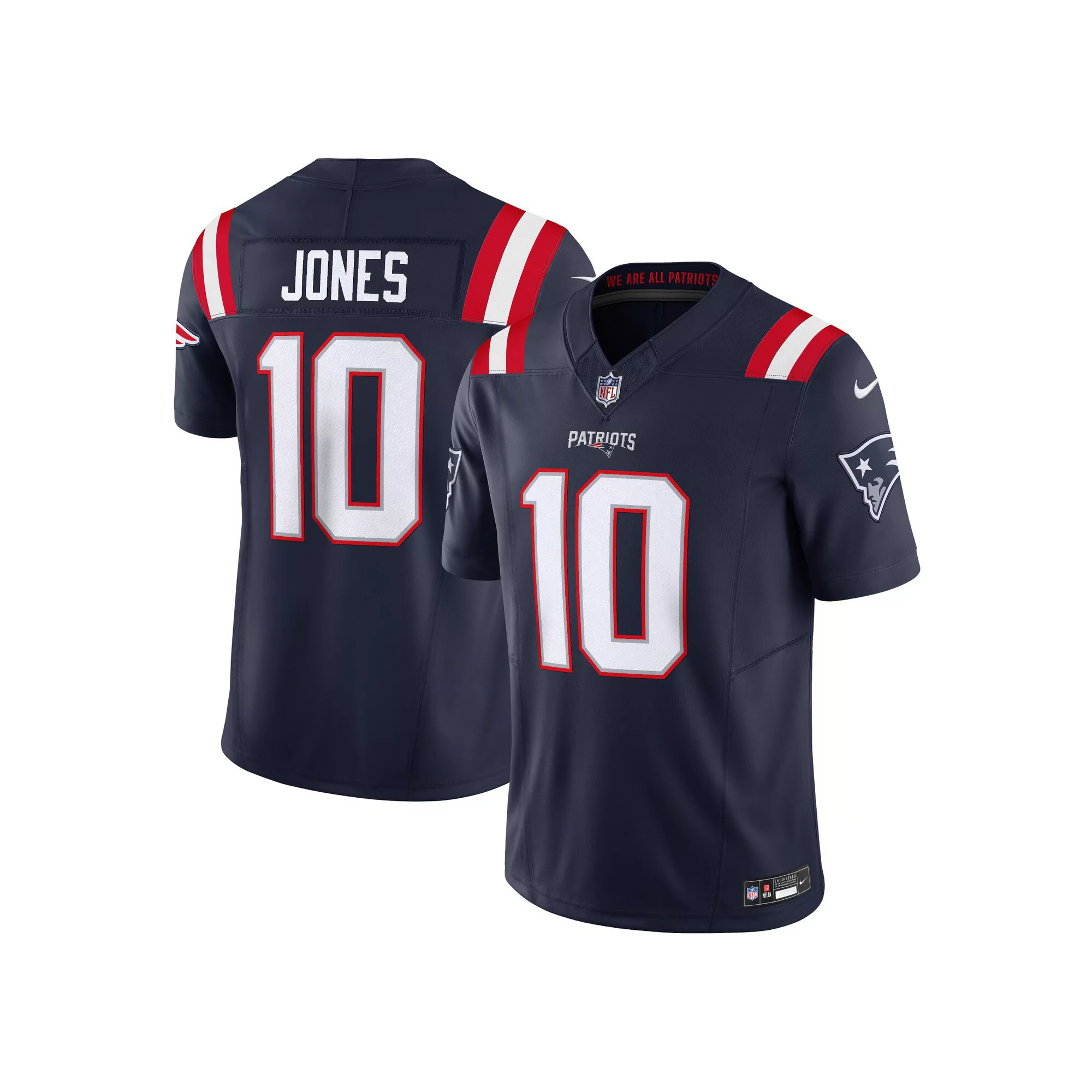 Men's Nike Mac Jones Navy New England Patriots Vapor F.U.S.E. Limited Jersey