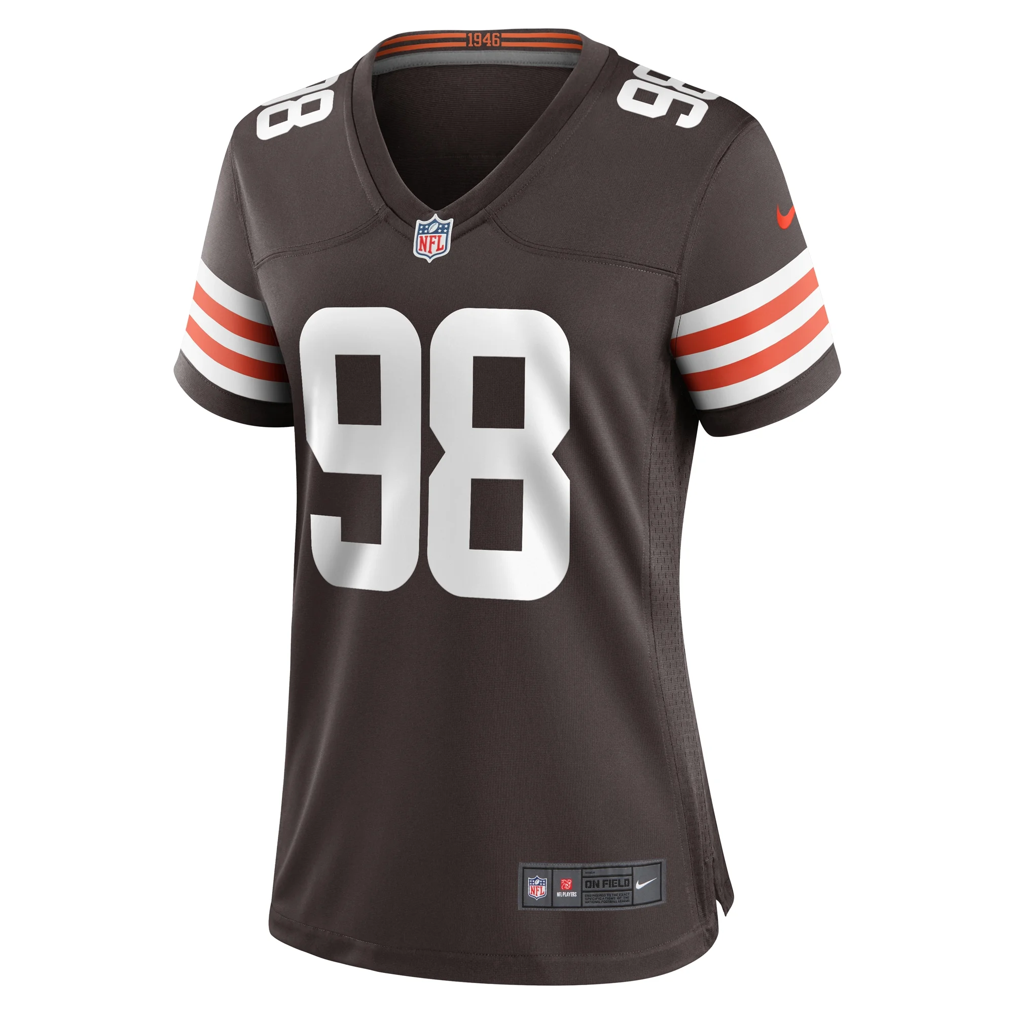 Women's Nike Trysten Hill Brown Cleveland Browns Game Jersey