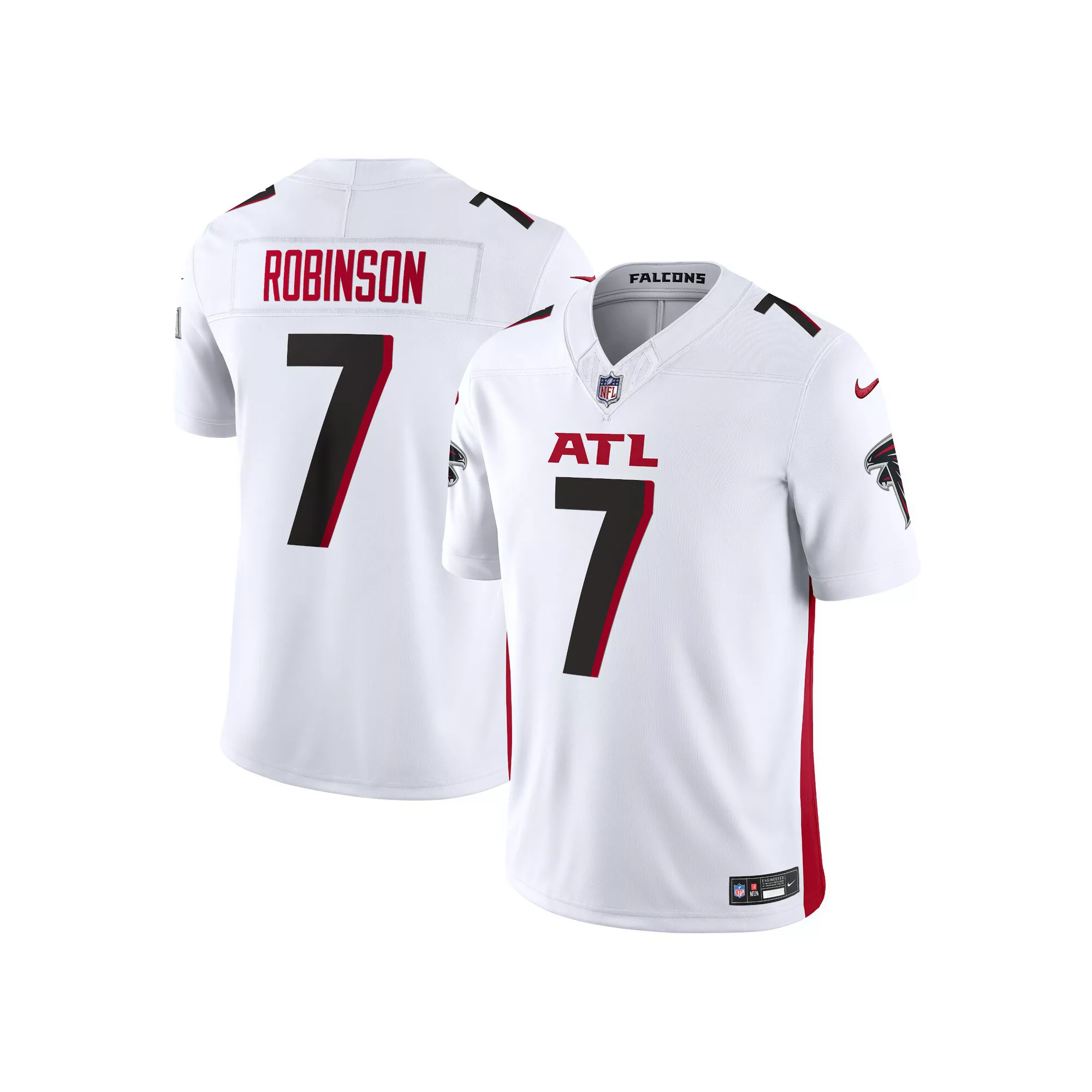 Men's Nike Bijan Robinson White Atlanta Falcons  Vapor F.U.S.E. Limited Jersey