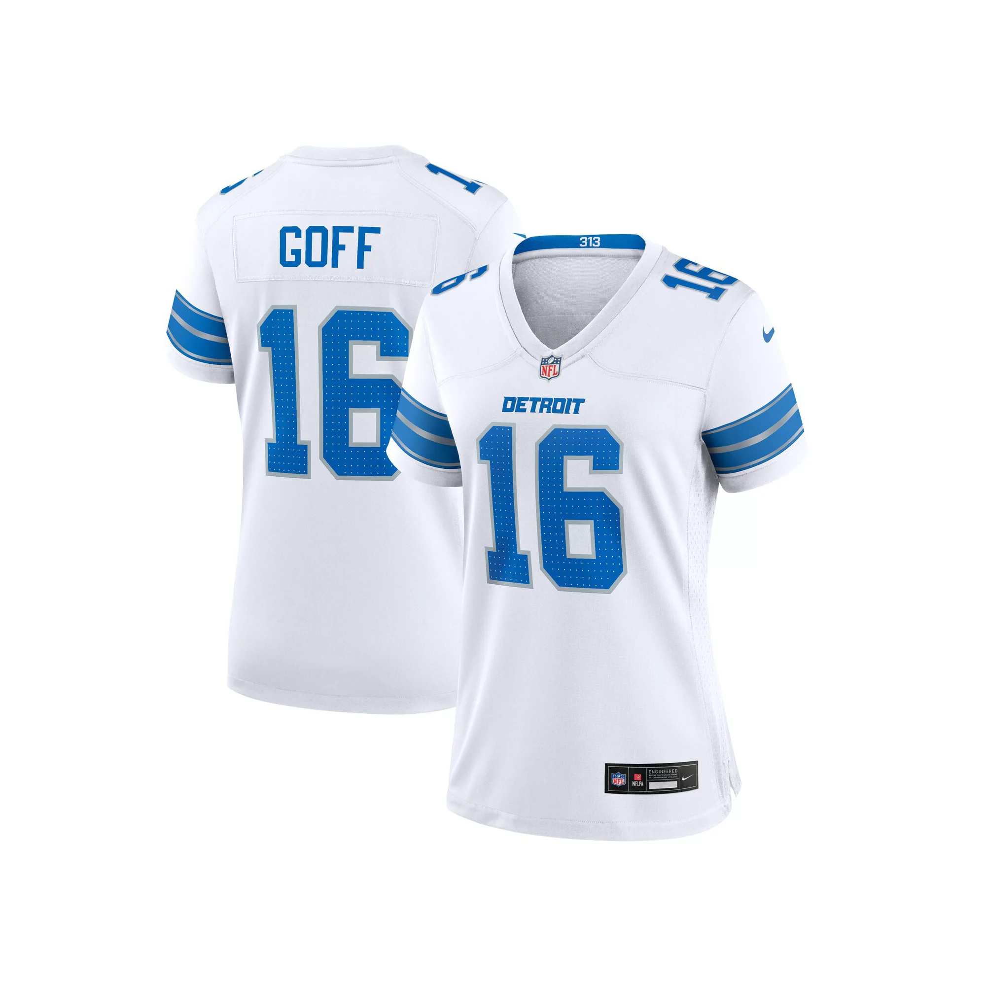 Women's Nike Jared Goff White Detroit Lions Game Jersey