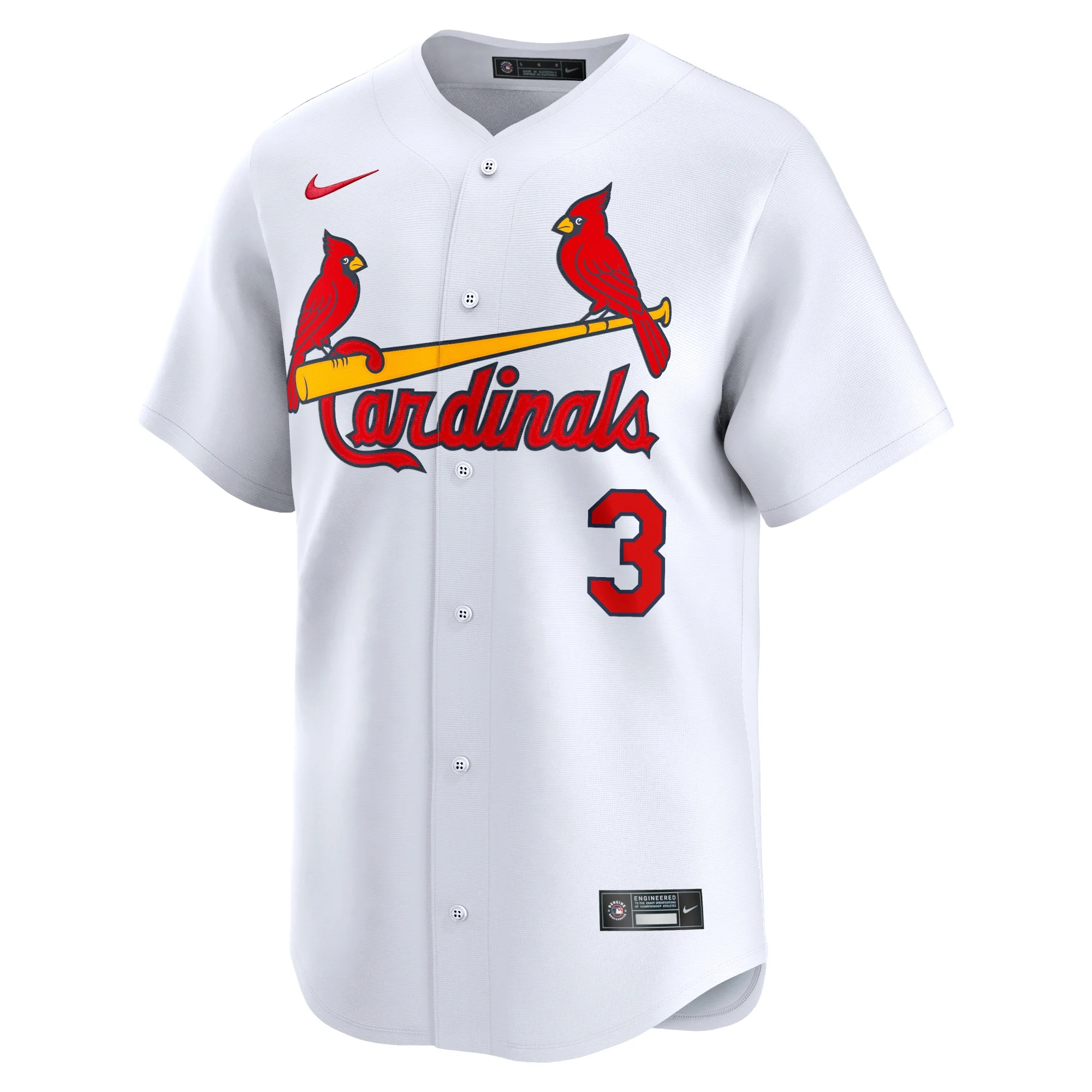 Men's Nike Dylan Carlson White St. Louis Cardinals Home Limited Player Jersey