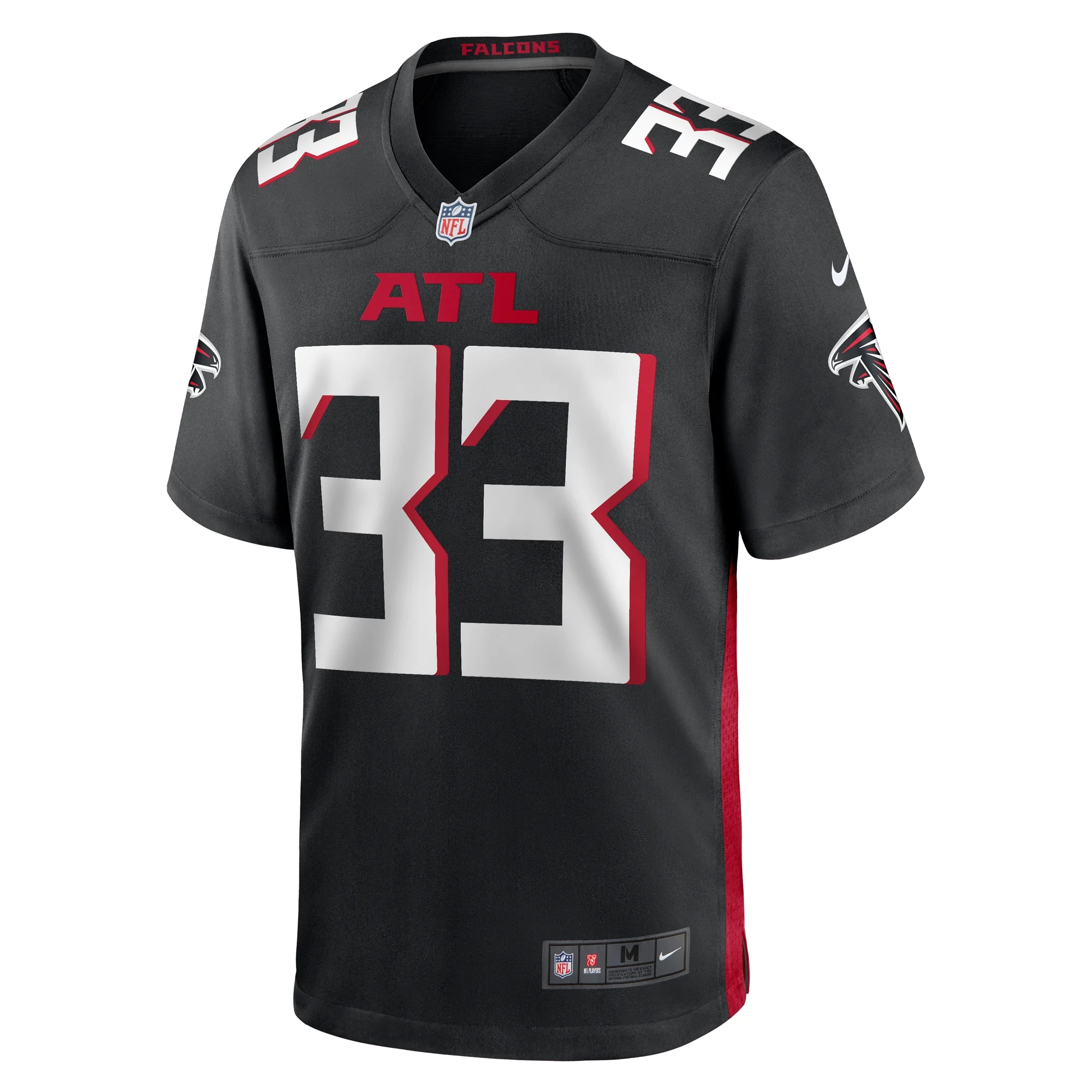 Men's Nike Tre Flowers Black Atlanta Falcons Team Game Jersey