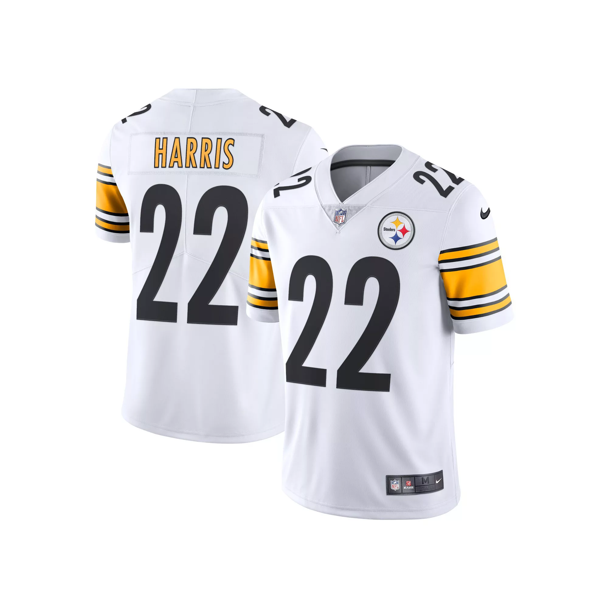 Men's Nike Najee Harris White Pittsburgh Steelers Vapor Limited Jersey