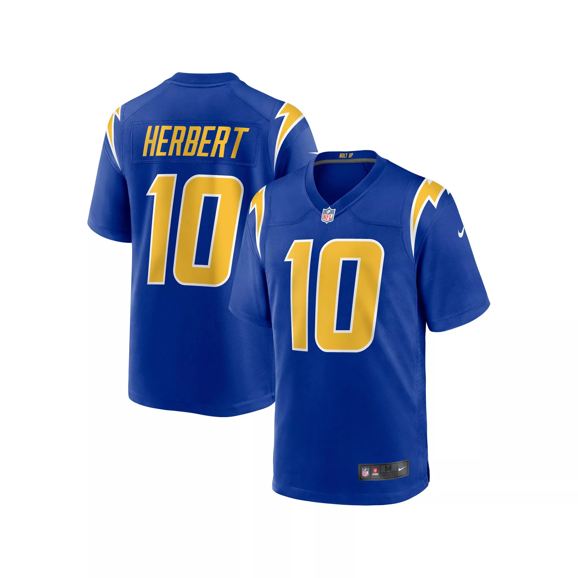 Men's Nike Justin Herbert Royal Los Angeles Chargers 2nd Alternate Game Jersey