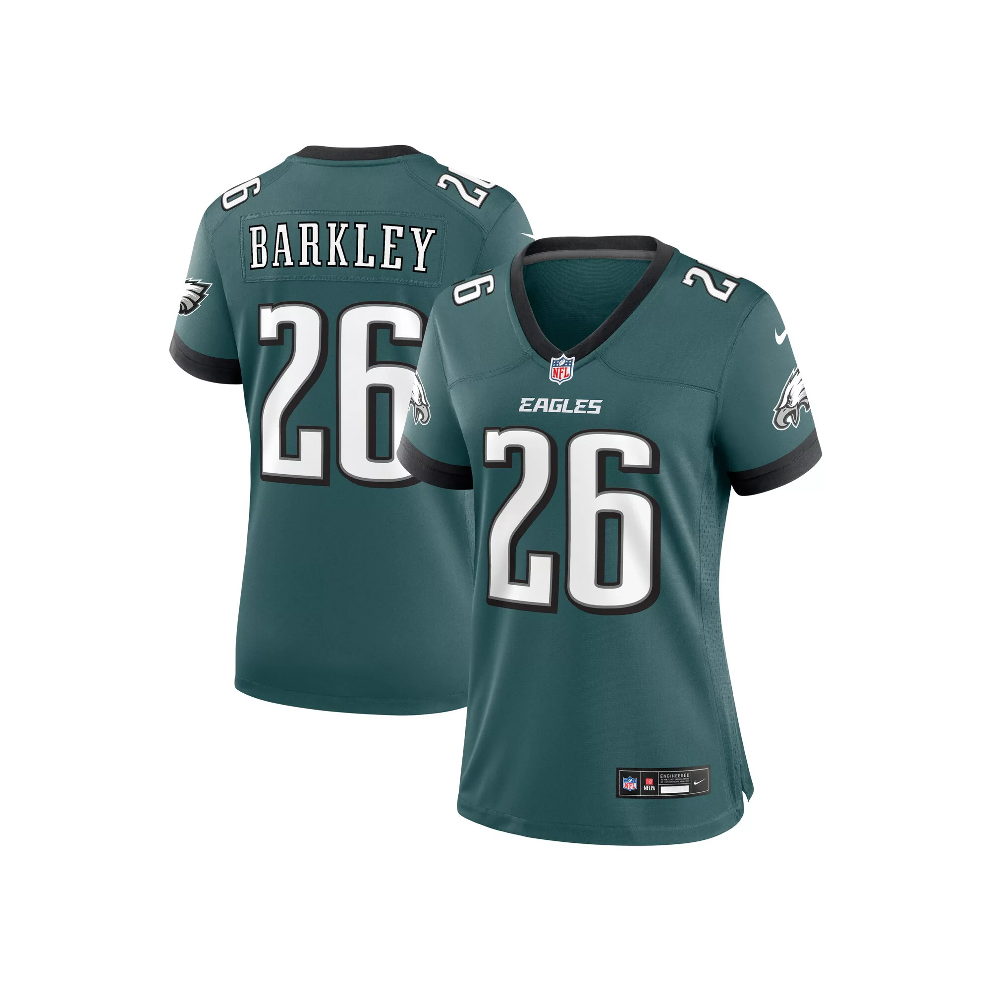 Women's Nike Saquon Barkley Midnight Green Philadelphia Eagles Game Player Jersey