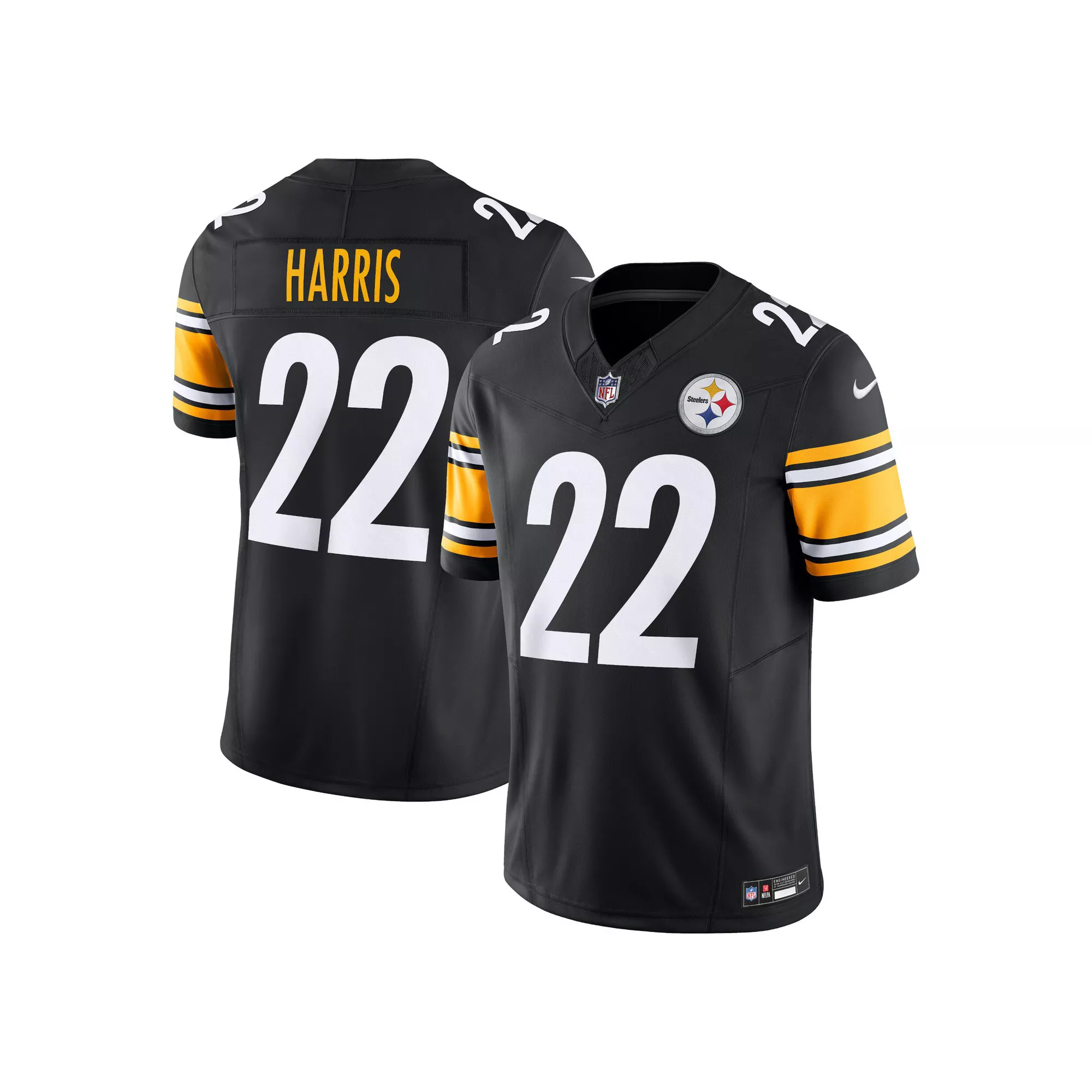 Men's Nike Najee Harris Black Pittsburgh Steelers Vapor F.U.S.E. Limited Jersey