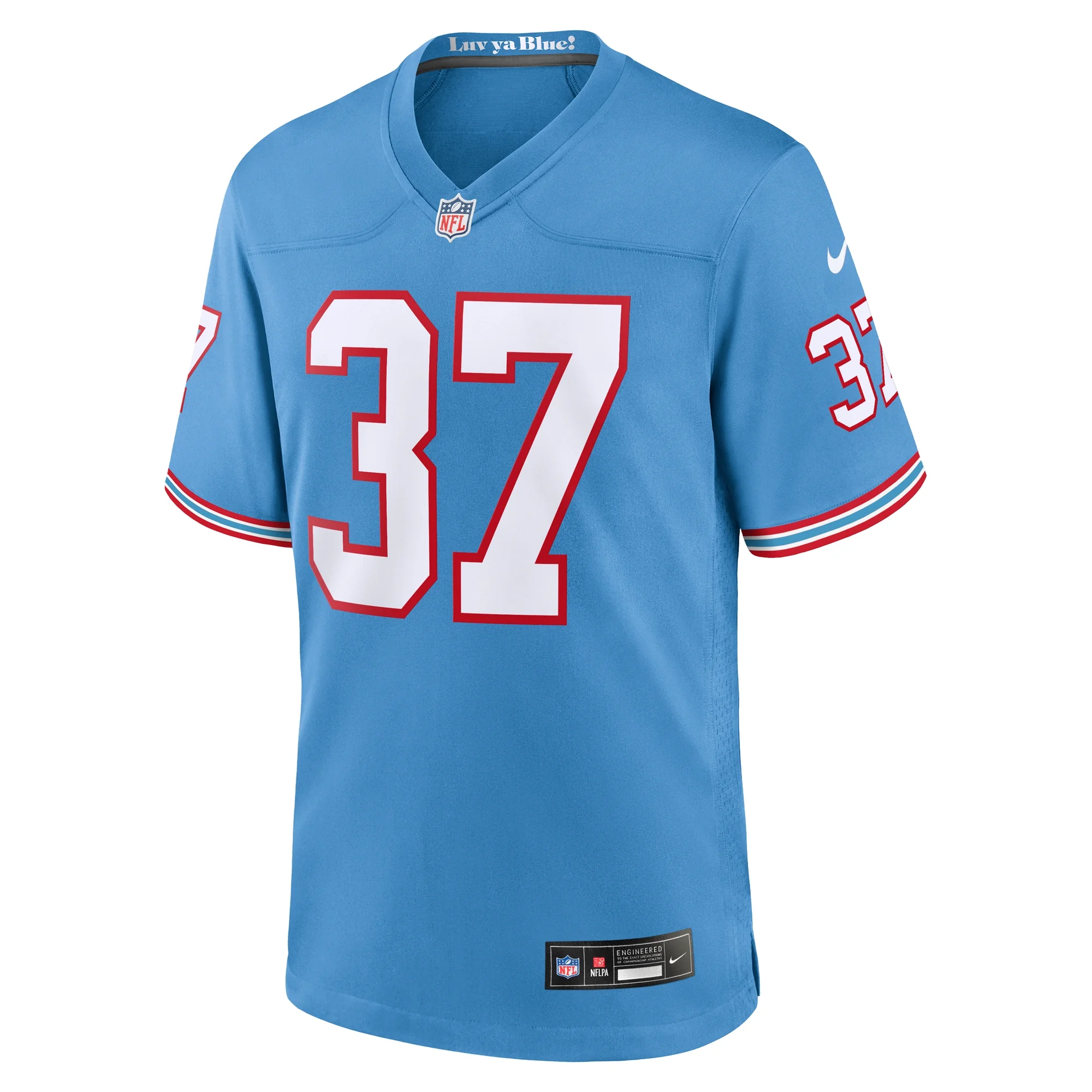 Men's Nike Amani Hooker Light Blue Tennessee Titans Oilers Throwback Player Game Jersey