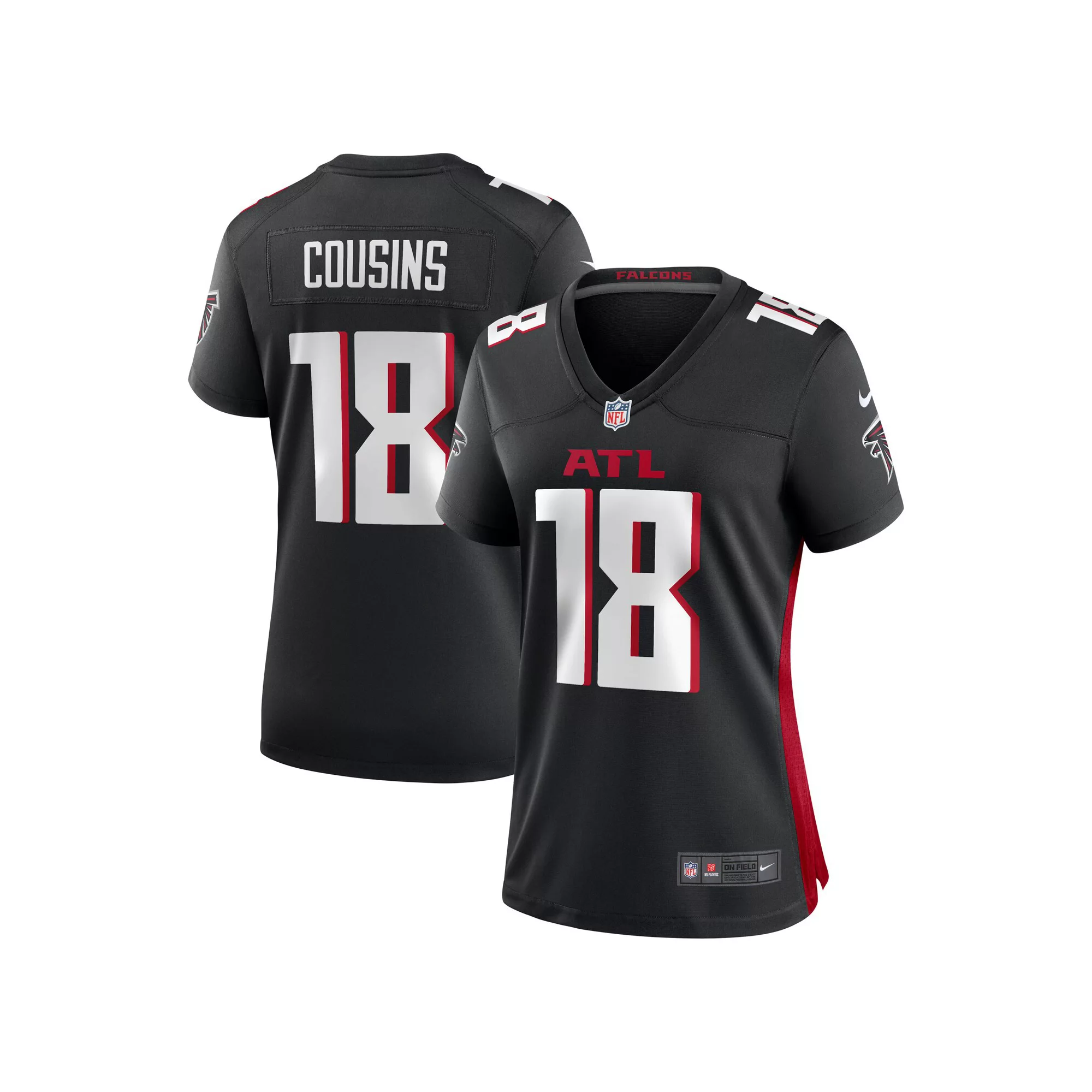 Women's Nike Kirk Cousins Black Atlanta Falcons Game Player Jersey
