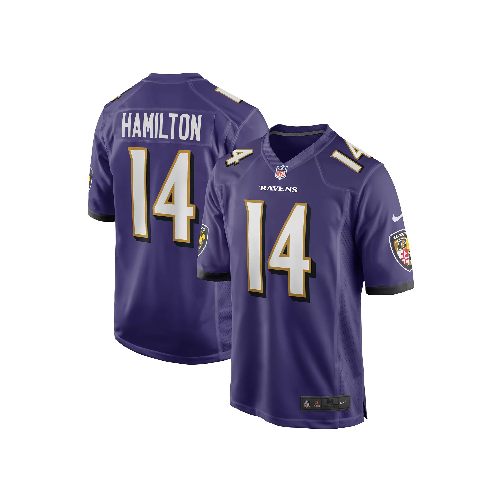 Men's Nike Kyle Hamilton Purple Baltimore Ravens Player Game Jersey