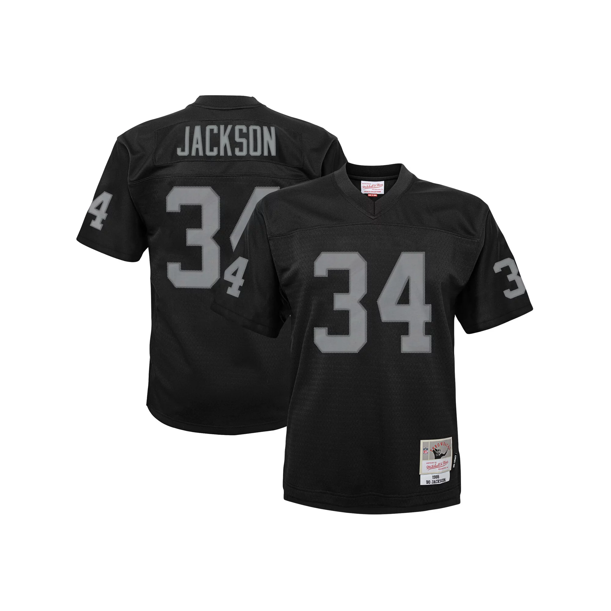 Infant Mitchell & Ness Bo Jackson Black Las Vegas Raiders 1988 Retired Legacy Jersey