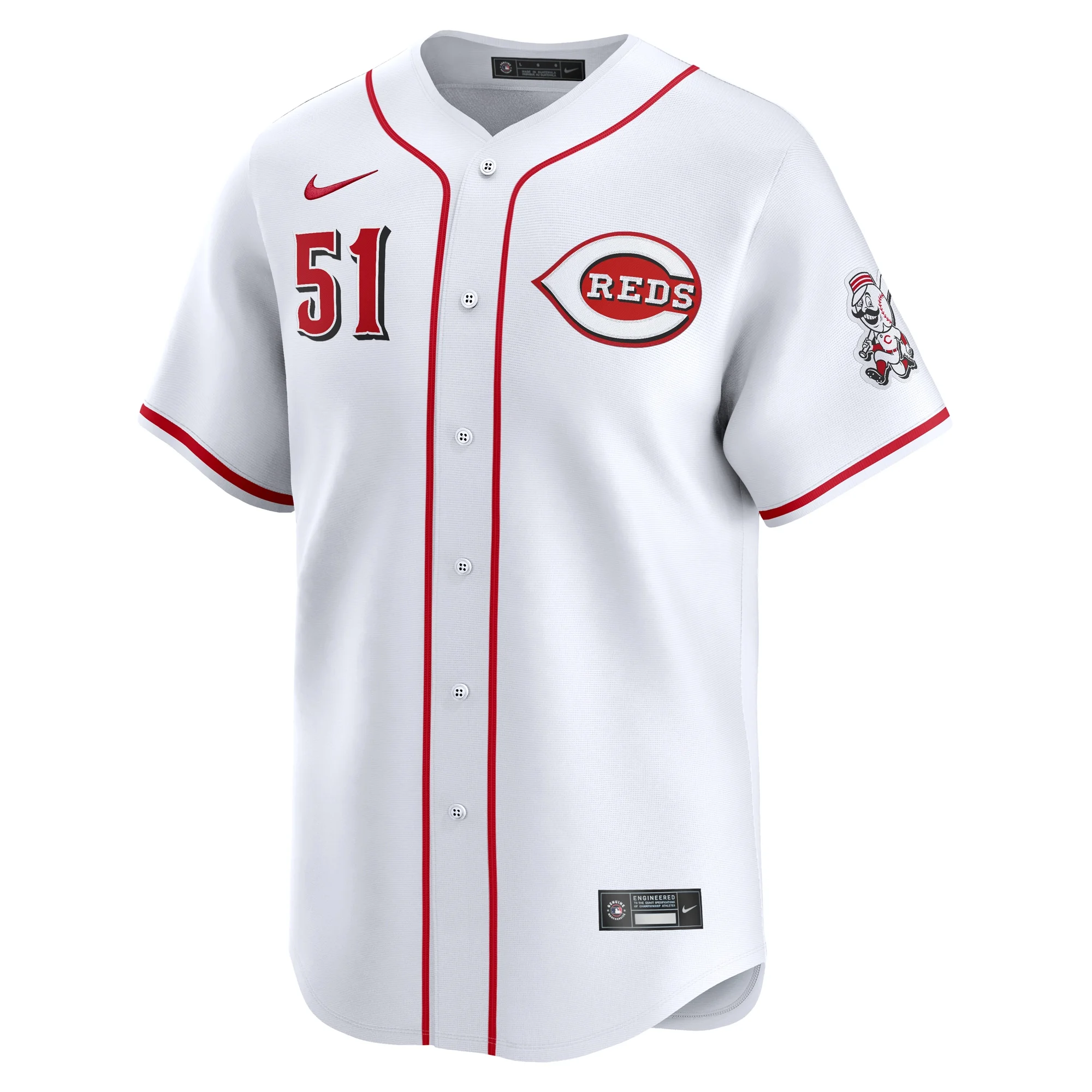 Men's Nike Graham Ashcraft White Cincinnati Reds Home Limited Player Jersey