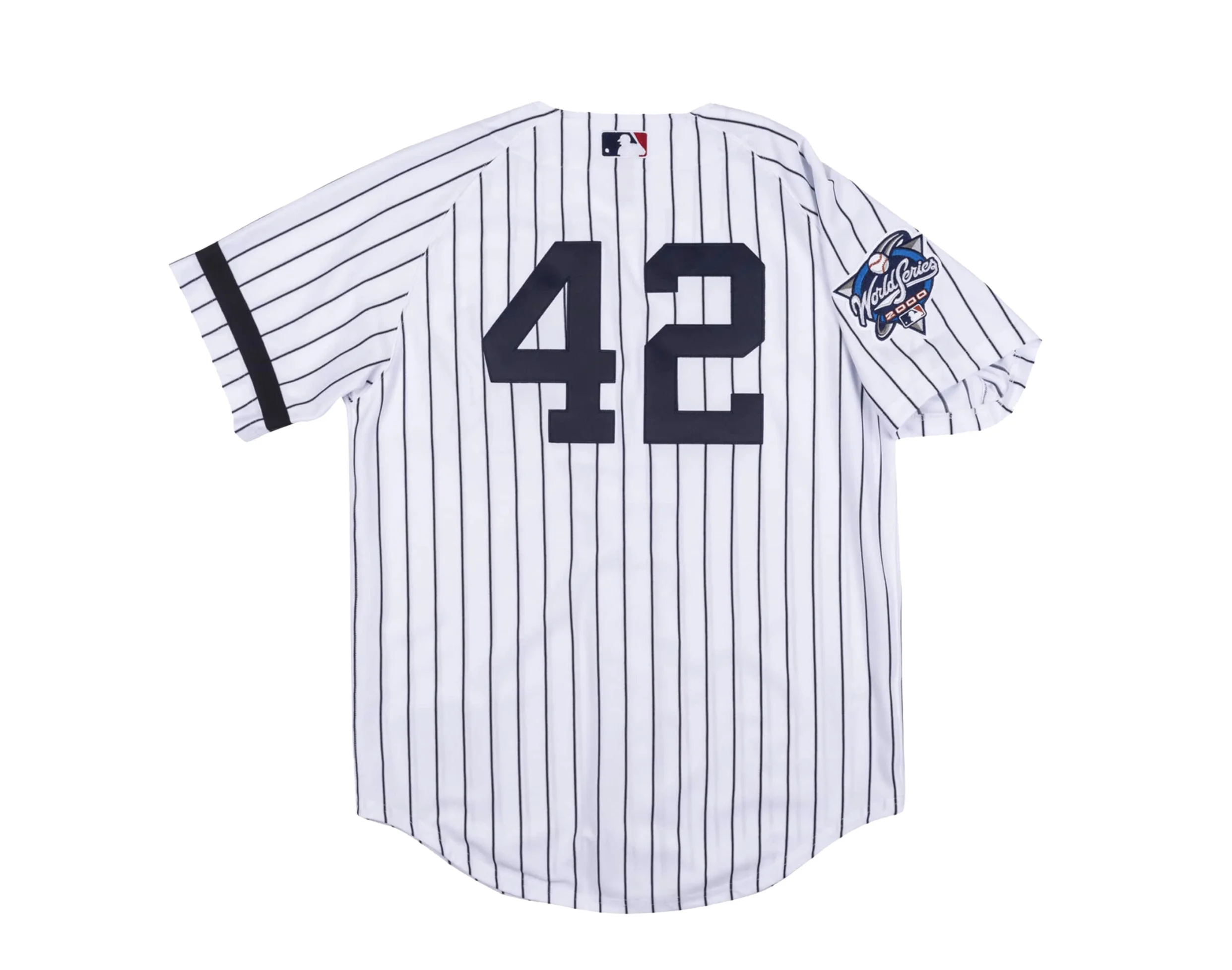 Men's Mitchell & Ness Mariano Rivera White/Navy New York Yankees Home 2000 Cooperstown Collection Authentic Jersey