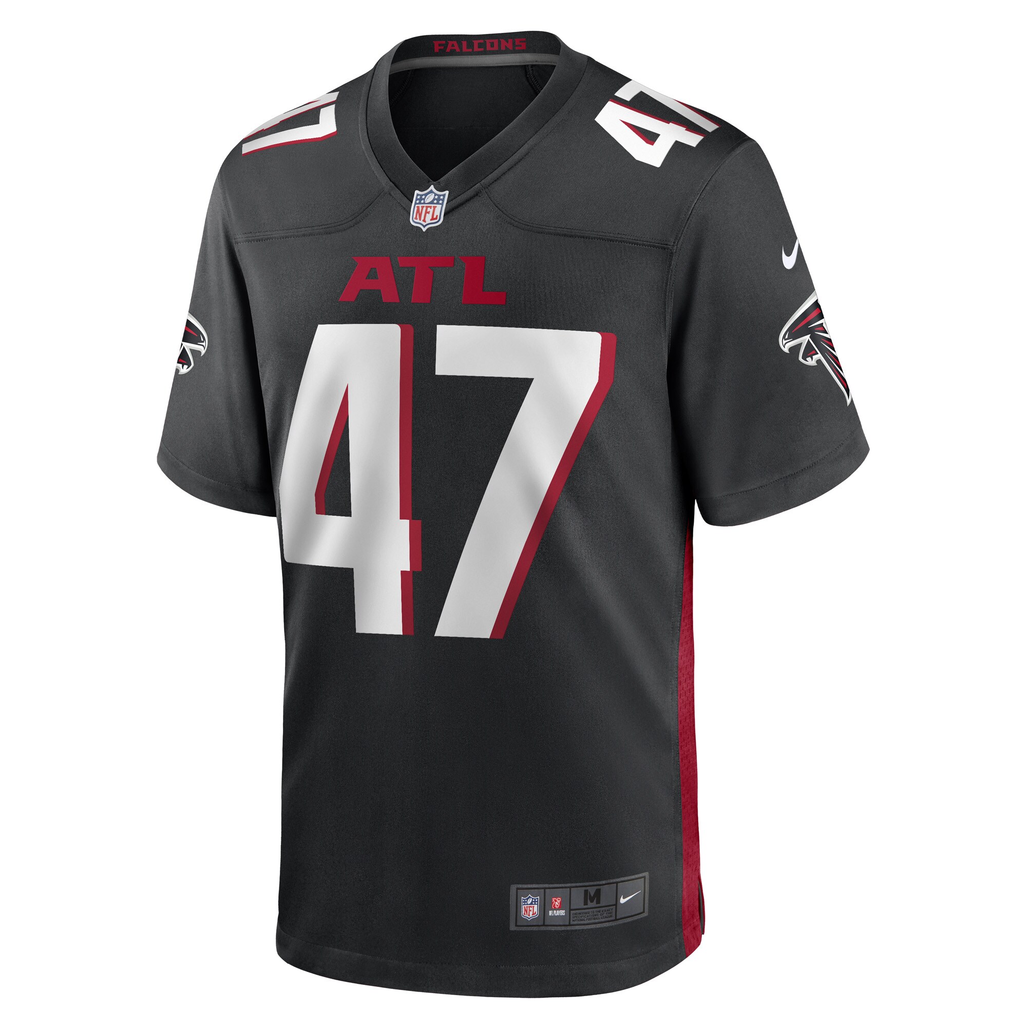 Arnold Ebiketie Atlanta Falcons Nike Game Player Jersey - Black