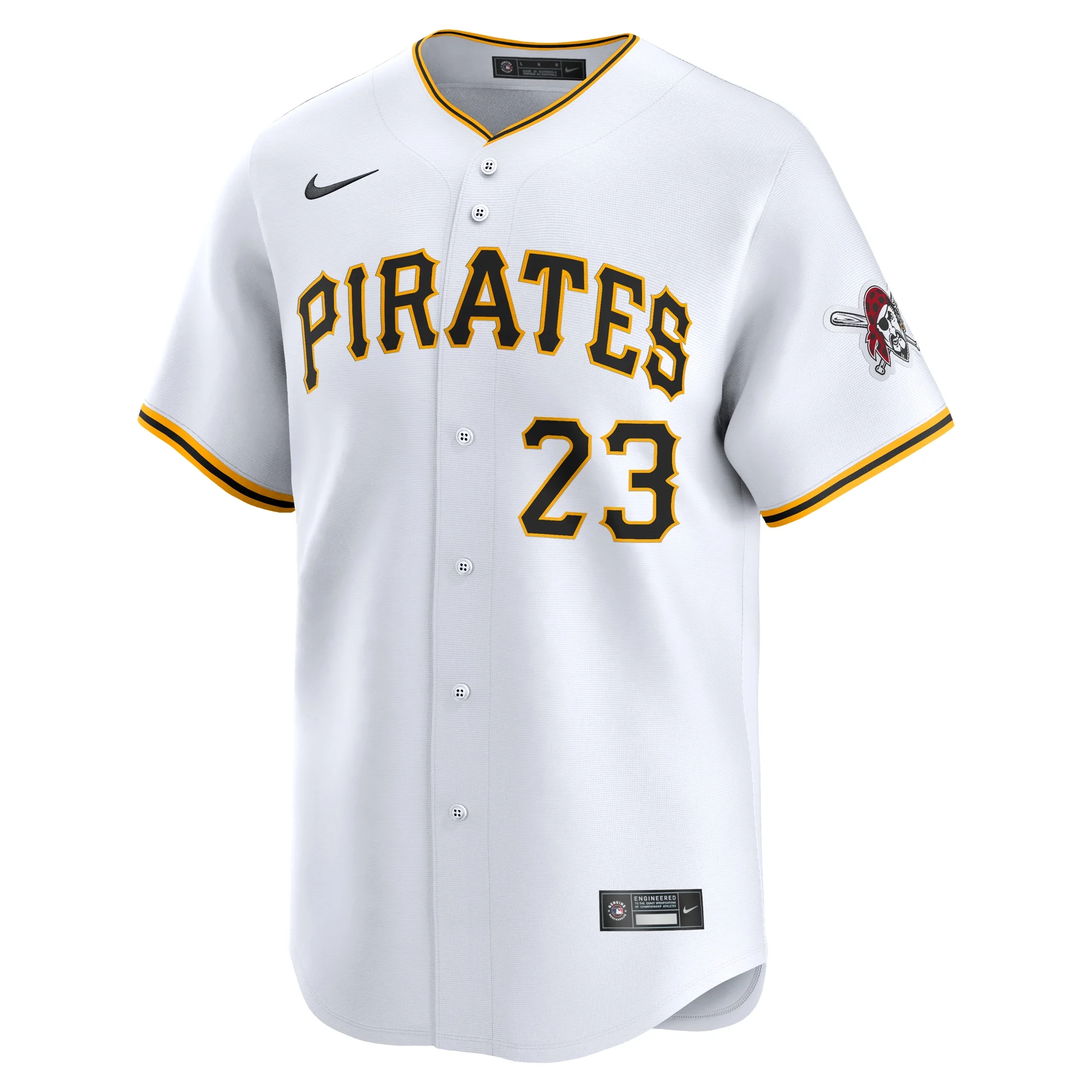 Men's Nike Mitch Keller White Pittsburgh Pirates Home Limited Player Jersey