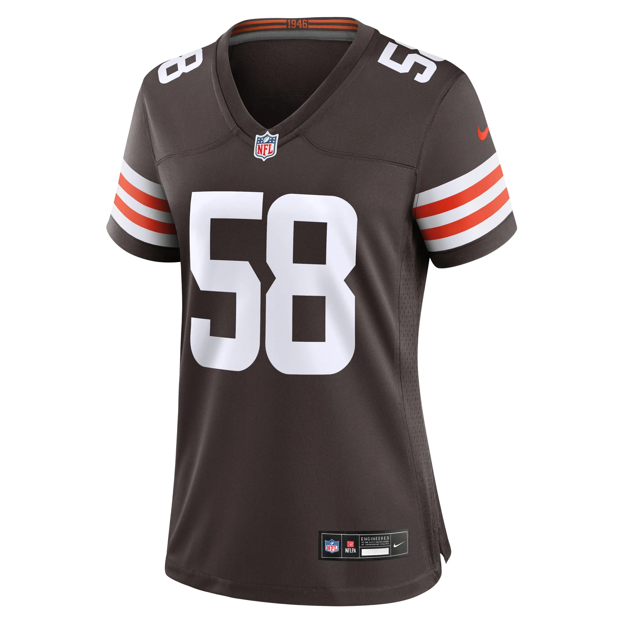 Women's Nike Jordan Hicks Brown Cleveland Browns Game Jersey