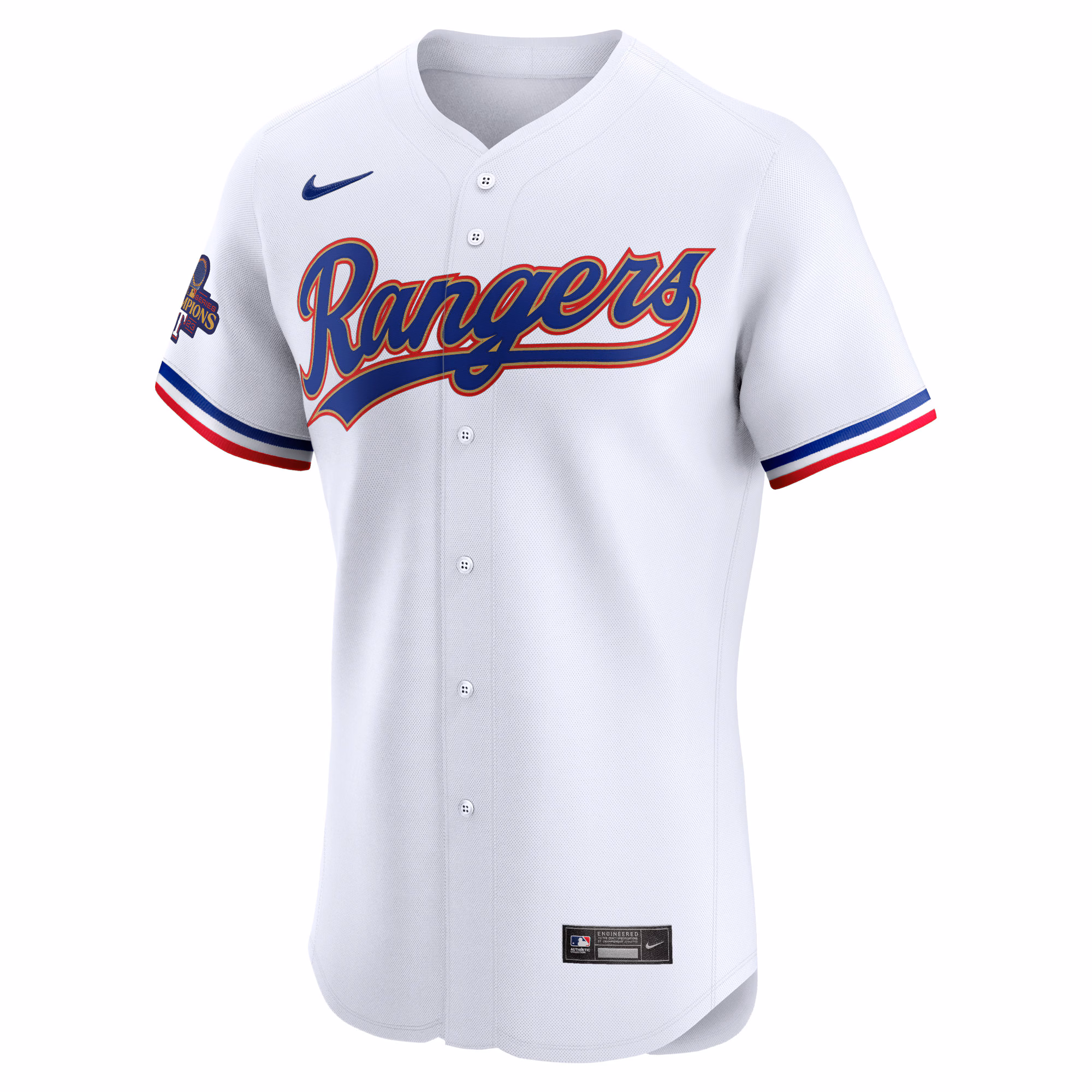 Max Scherzer Texas Rangers Nike 2024 Gold Collection Elite Player Jersey – White