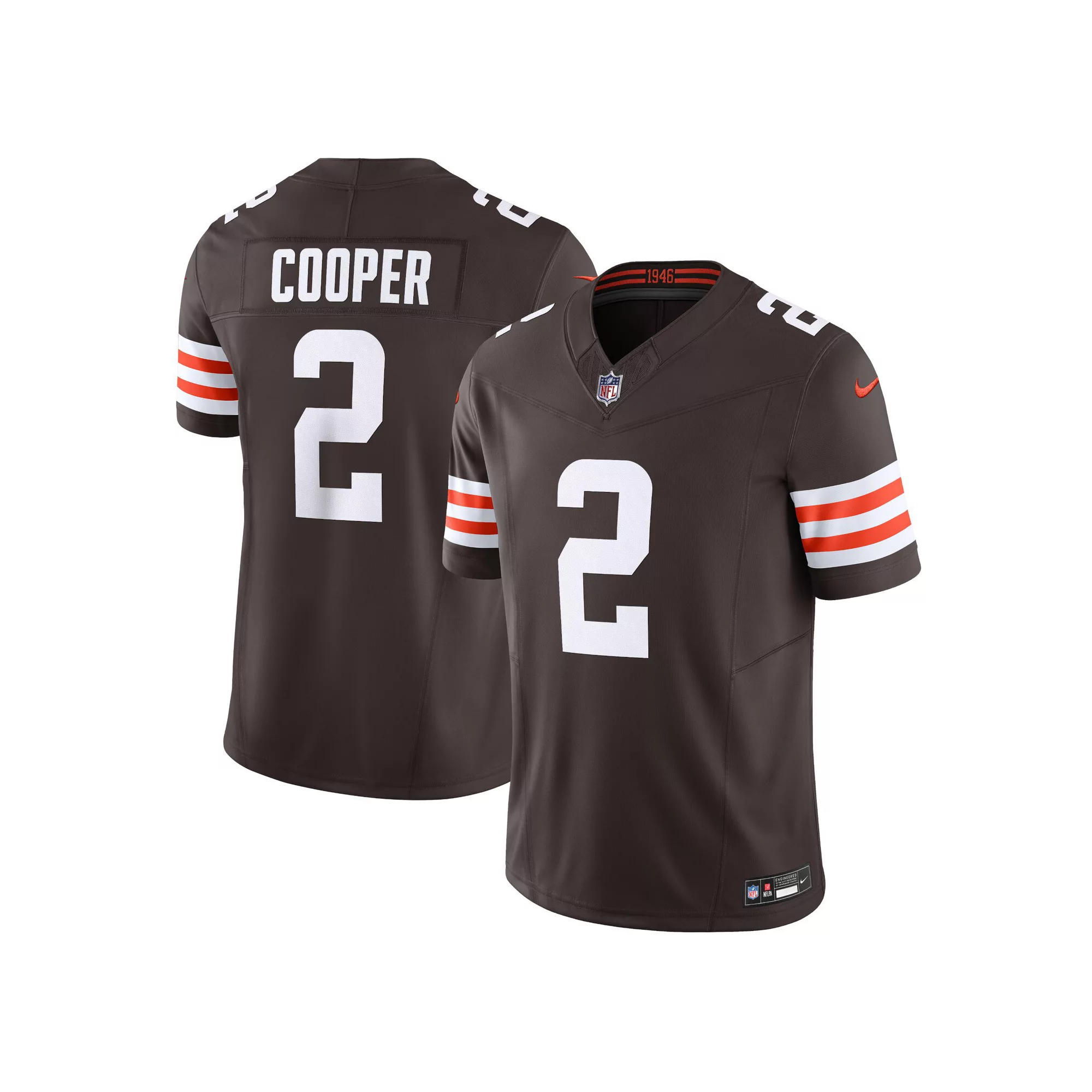 Men's Nike Amari Cooper Brown Cleveland Browns Vapor F.U.S.E. Limited  Jersey