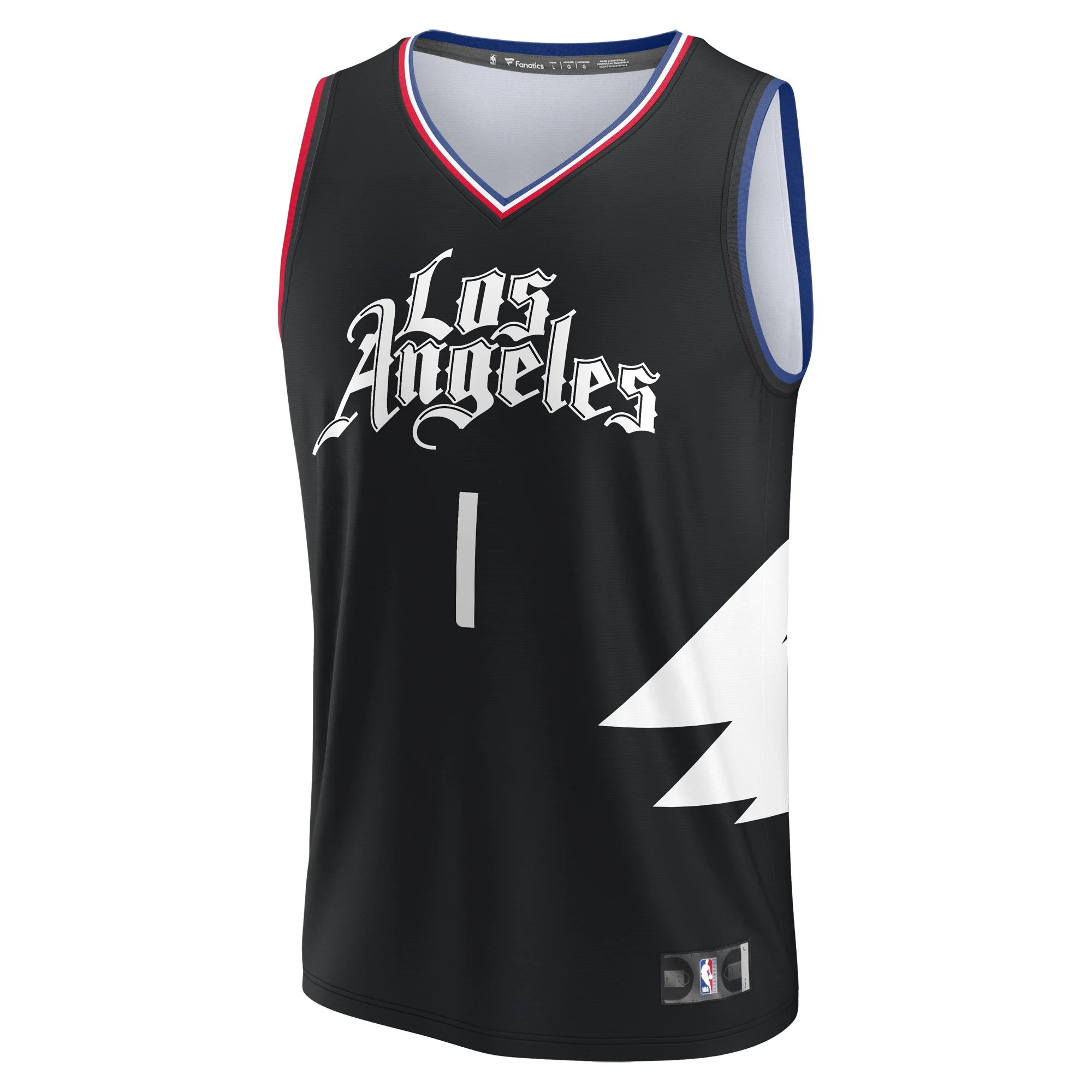 Men's Fanatics Branded James Harden Black LA Clippers Fast Break Player Jersey - Statement Edition