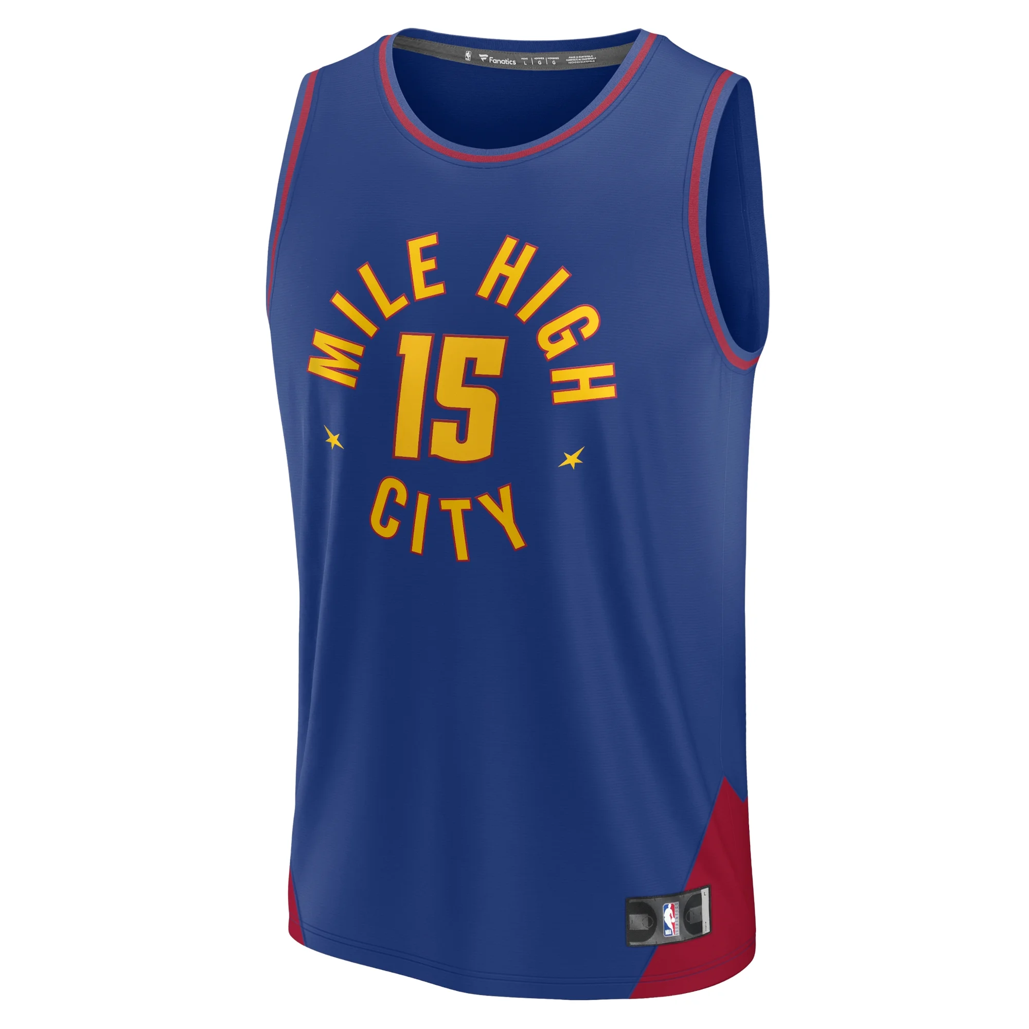 Youth Fanatics Nikola Jokic Blue Denver Nuggets Fast Break Player Jersey - Statement Edition