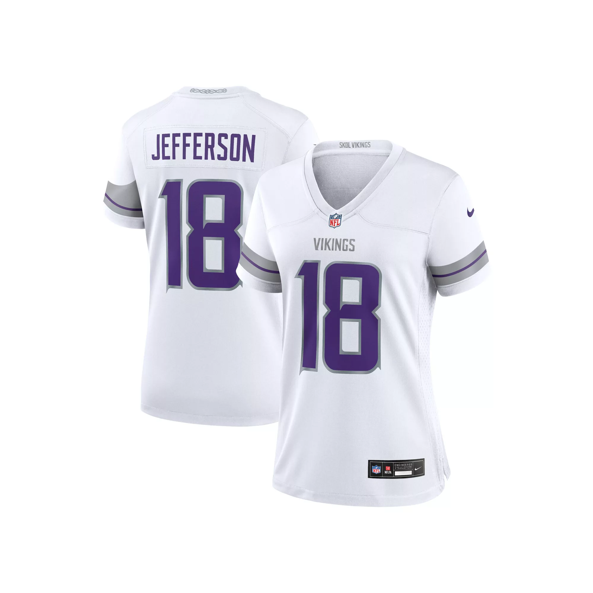 Women's Nike Justin Jefferson White Minnesota Vikings Alternate Game Player Jersey