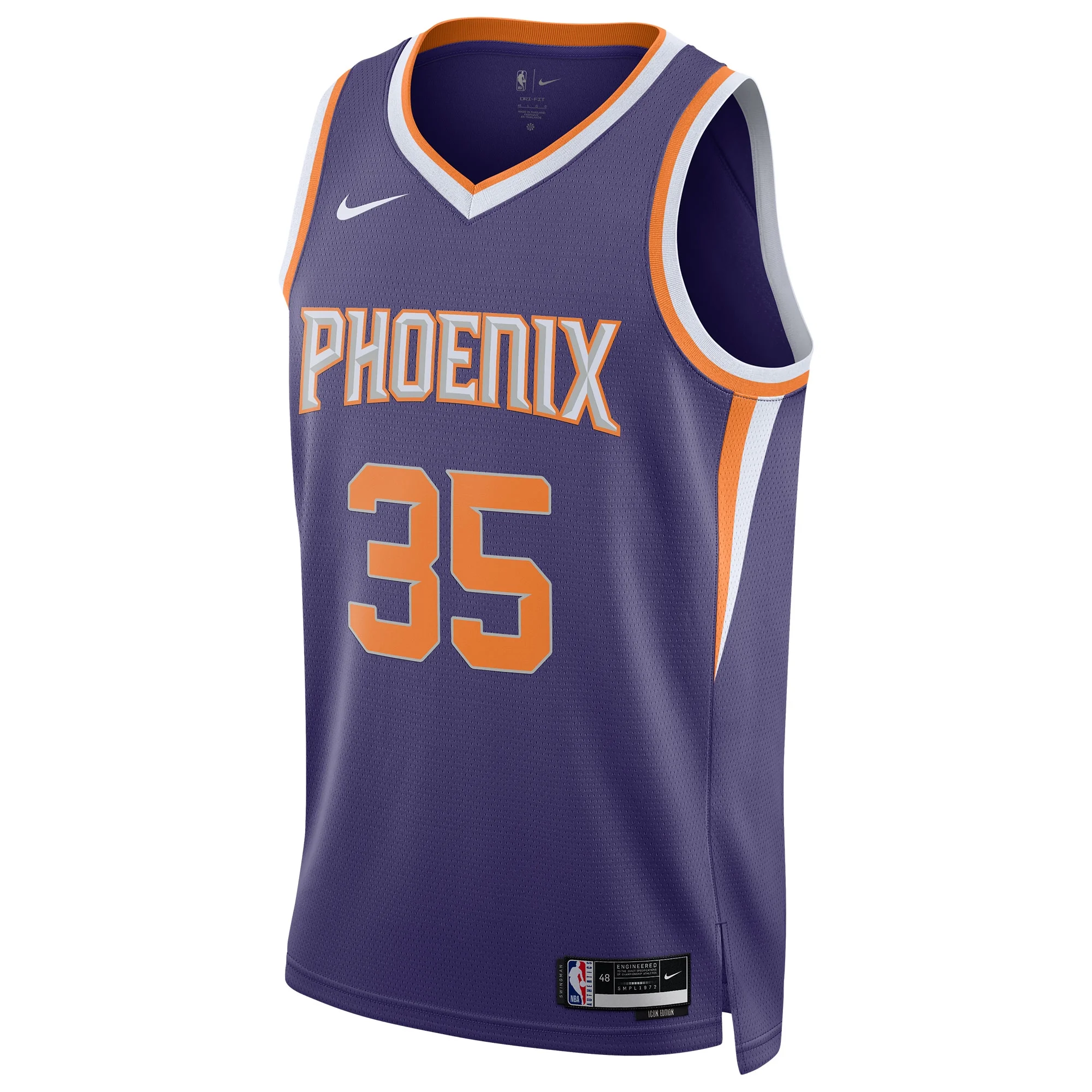 Unisex Nike Kevin Durant Purple Phoenix Suns Swingman Jersey - Icon Edition