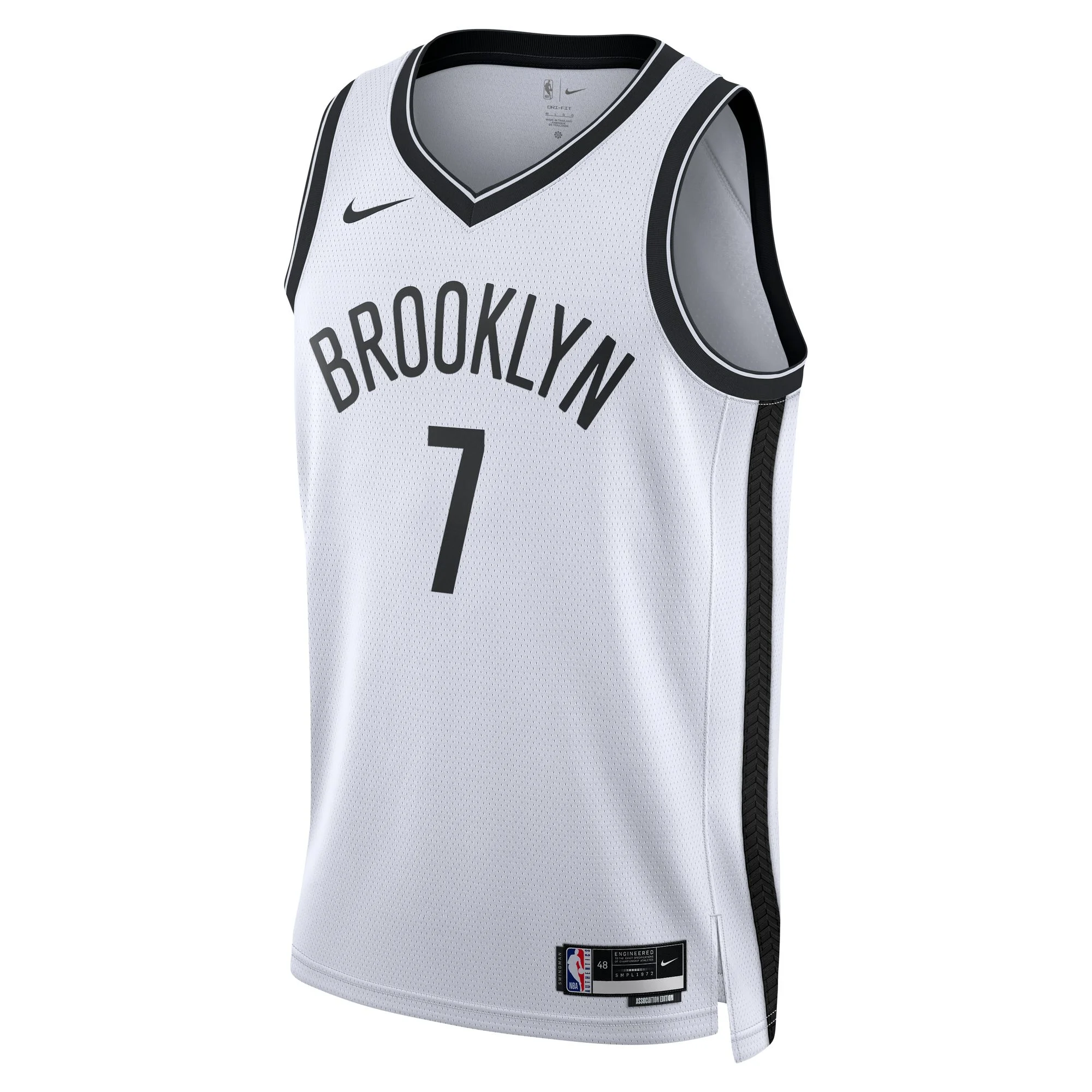 Unisex Nike Kevin Durant White Brooklyn Nets Swingman Jersey - Association Edition