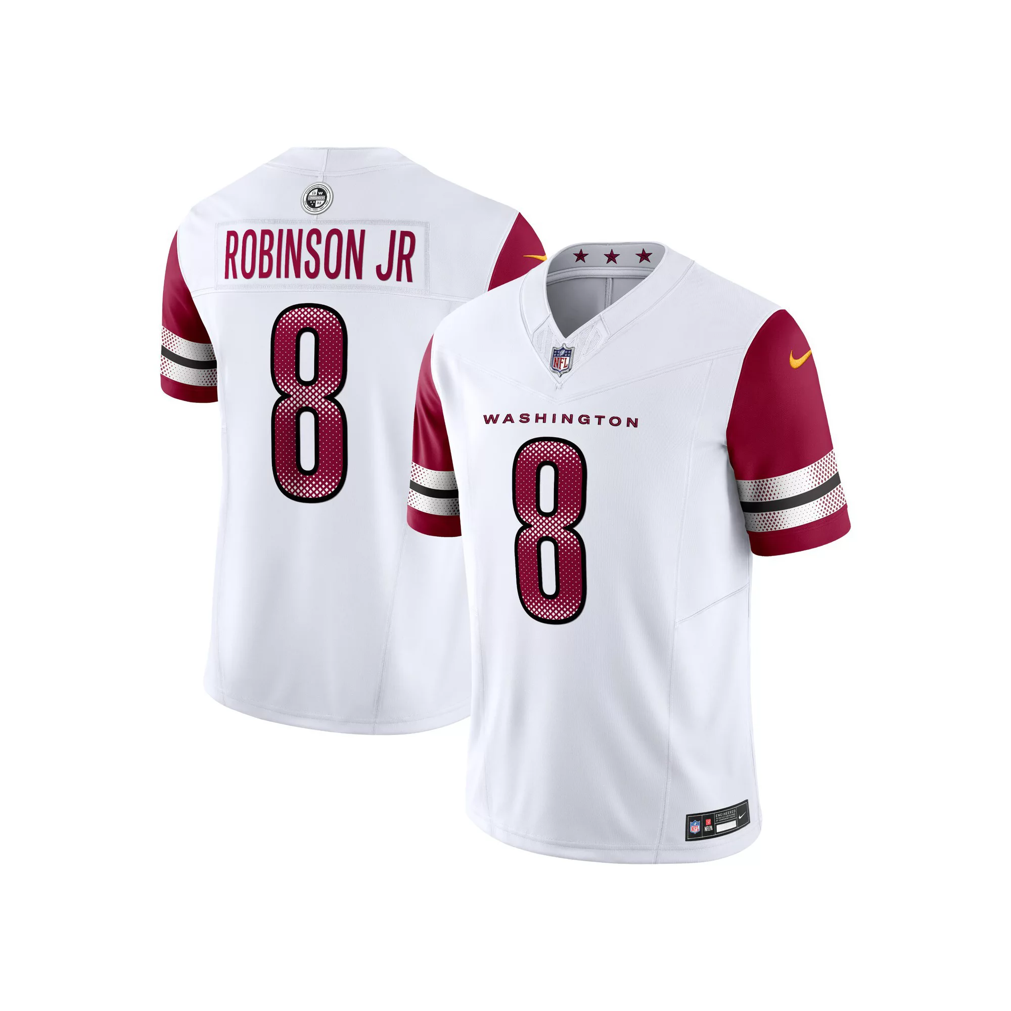 Men's Nike Brian Robinson Jr. White Washington Commanders Vapor F.U.S.E. Limited Jersey