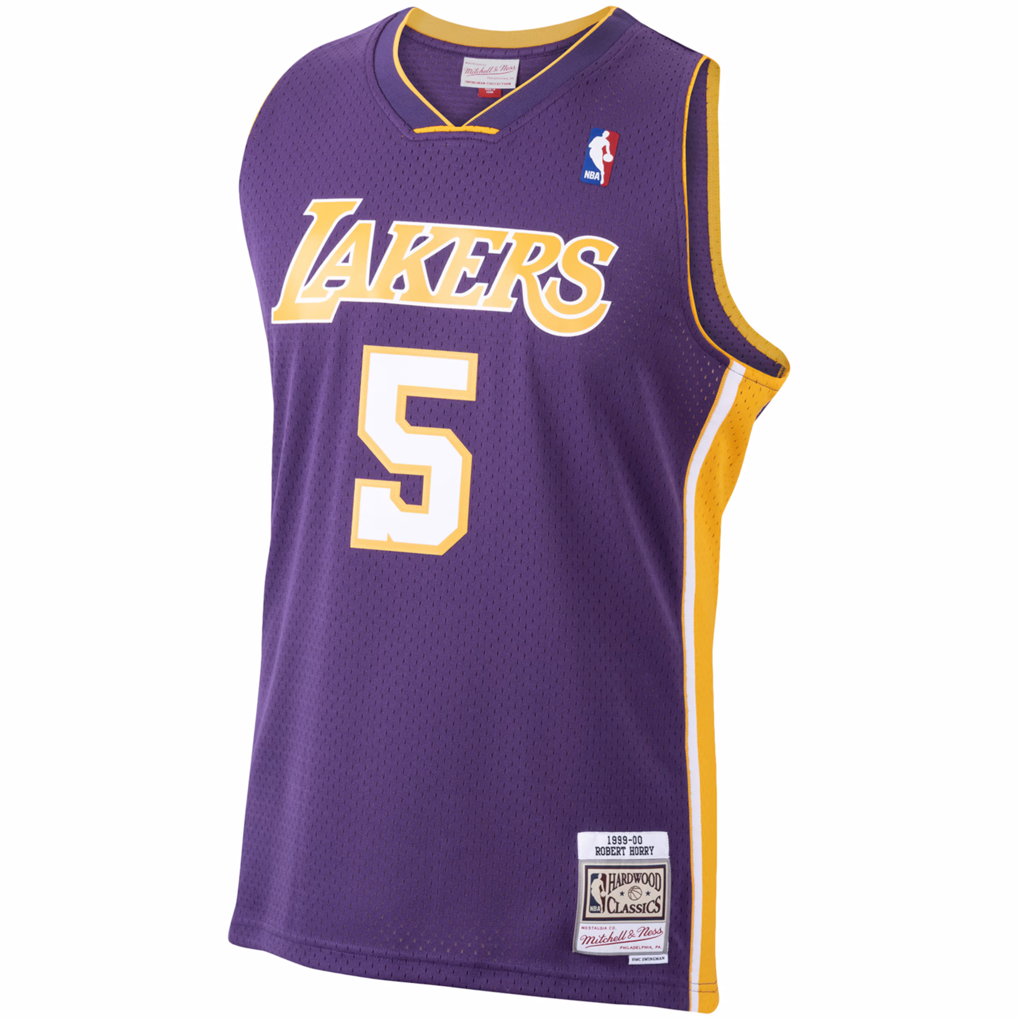 Robert Horry Los Angeles Lakers Mitchell & Ness 1999/00 Hardwood Classics Swingman Jersey - Purple