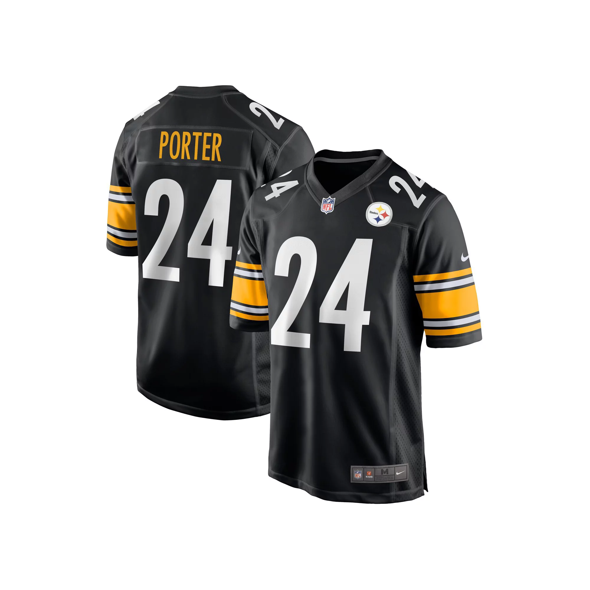Men's Nike Joey Porter Jr. Black Pittsburgh Steelers 2023 NFL Draft Pick Game Jersey
