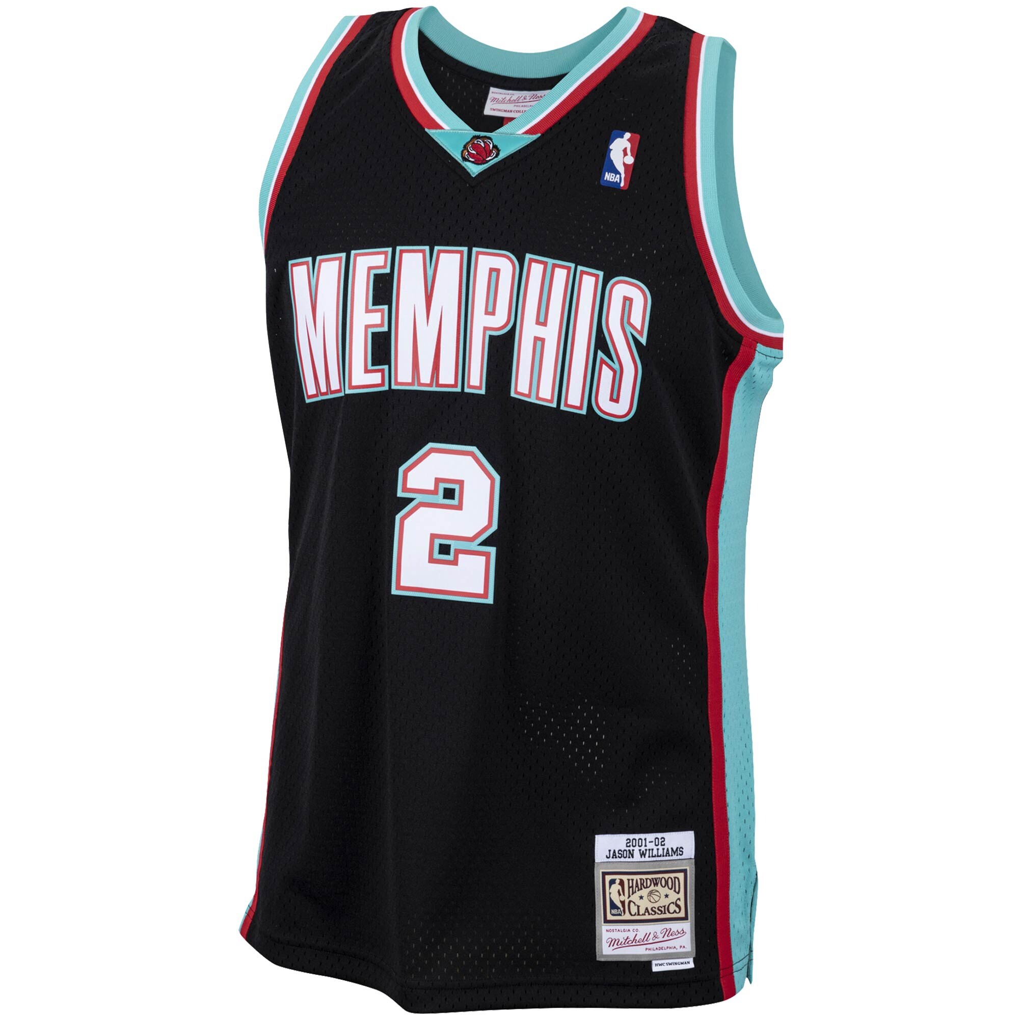 Jason Williams Memphis Grizzlies Mitchell & Ness 2001/02 Hardwood Classics Swingman Jersey - Black