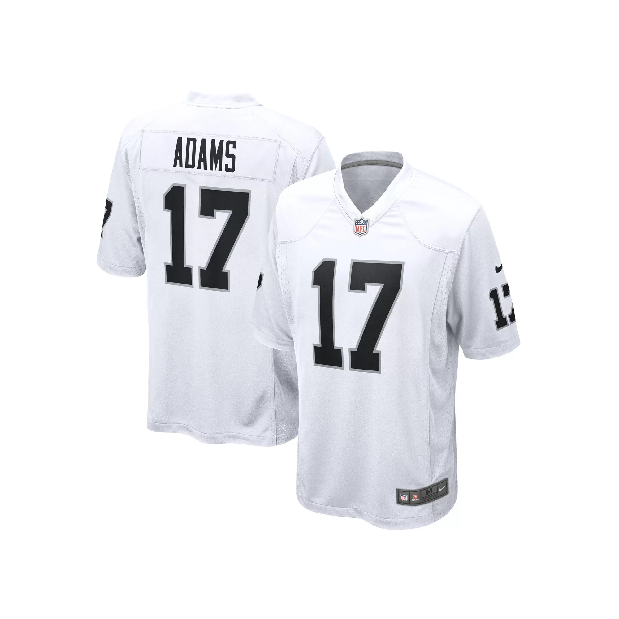 Men's Nike Davante Adams White Las Vegas Raiders Game Jersey
