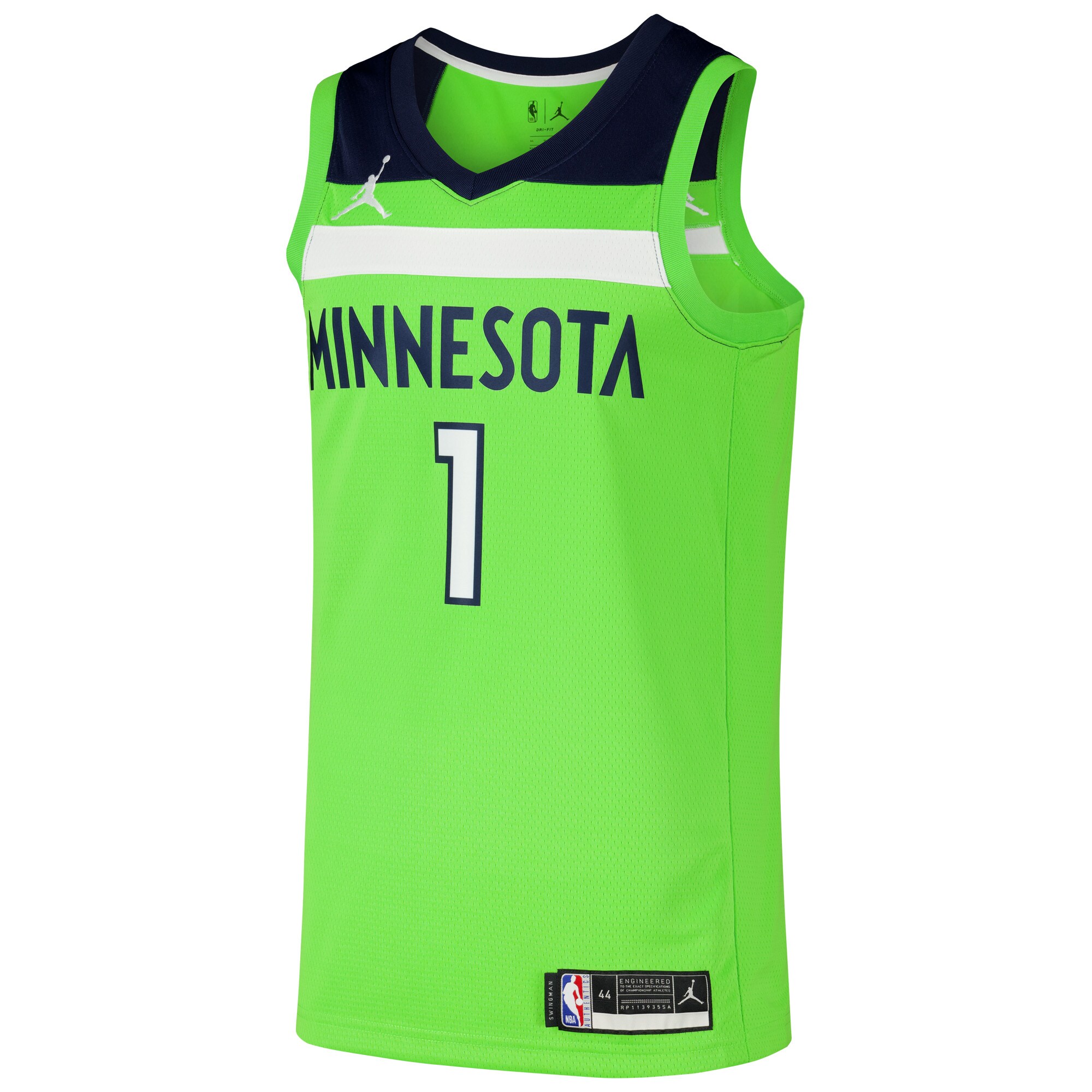 Anthony Edwards Minnesota Timberwolves Jordan Brand Swingman Player Jersey - Statement Edition - Green