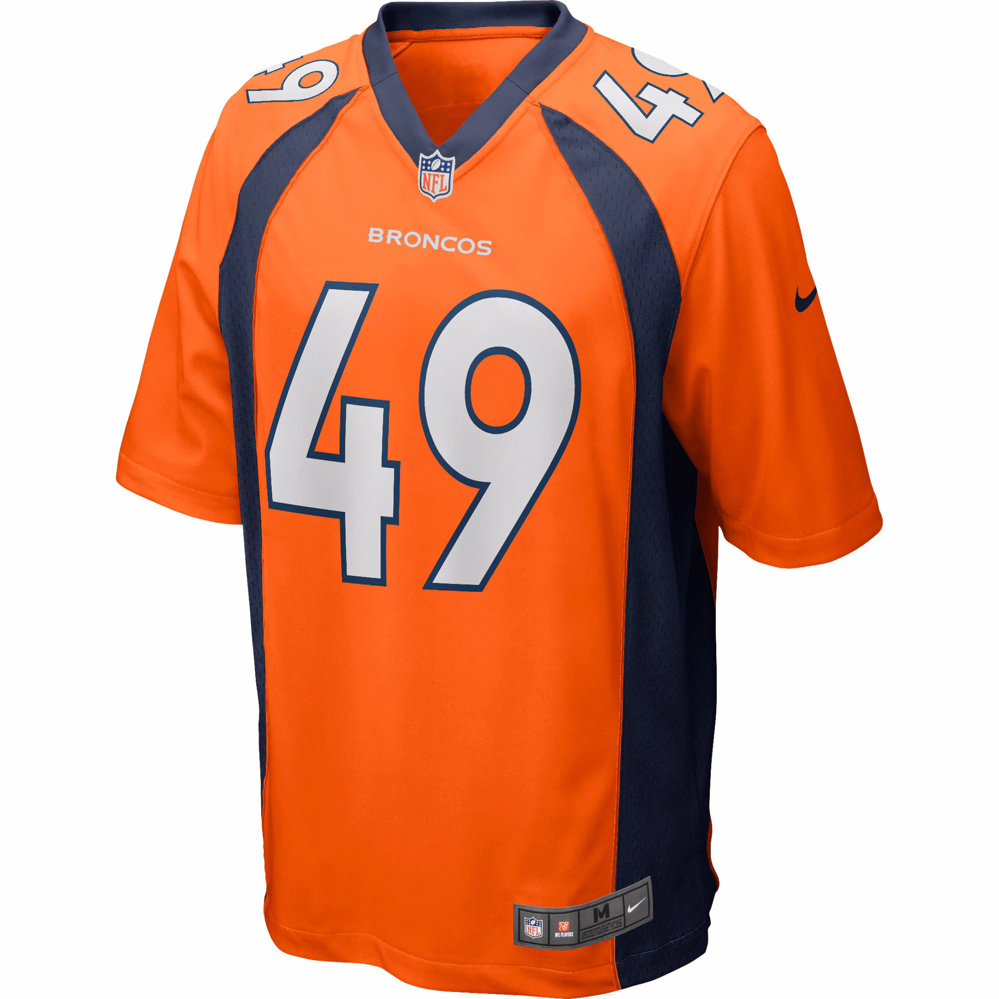 Dennis Smith Denver Broncos Nike Game Retired Player Jersey - Orange