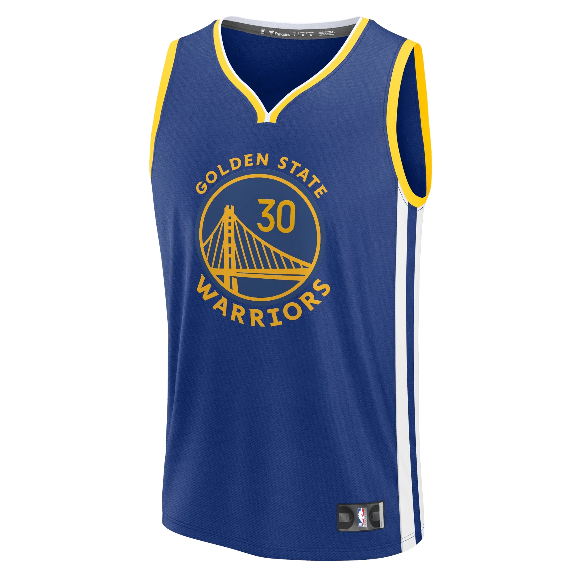 Youth Fanatics Stephen Curry Royal Golden State Warriors Fast Break Replica Player Jersey - Icon Edition