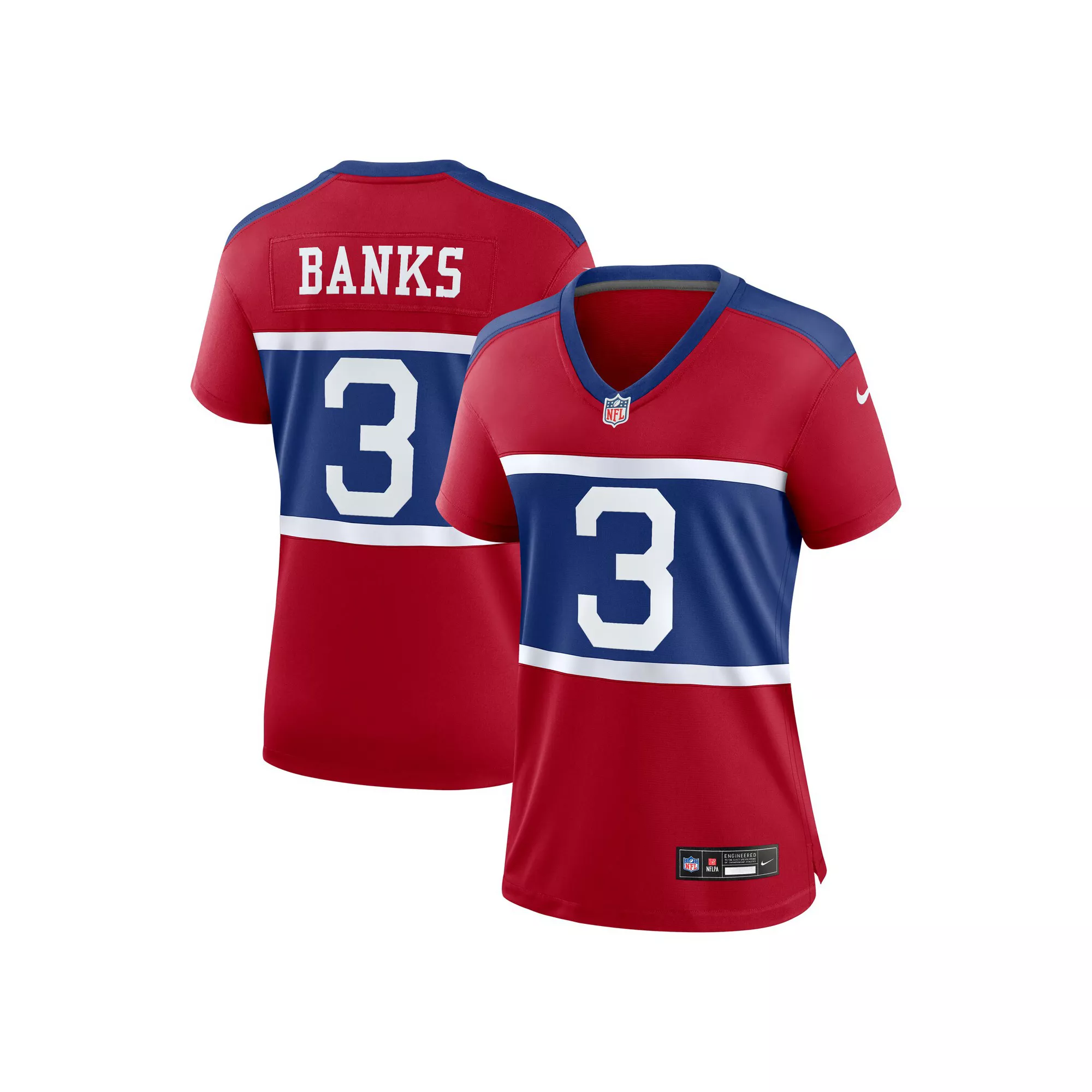 Women's Nike Deonte Banks Century Red New York Giants Alternate Player Game Jersey