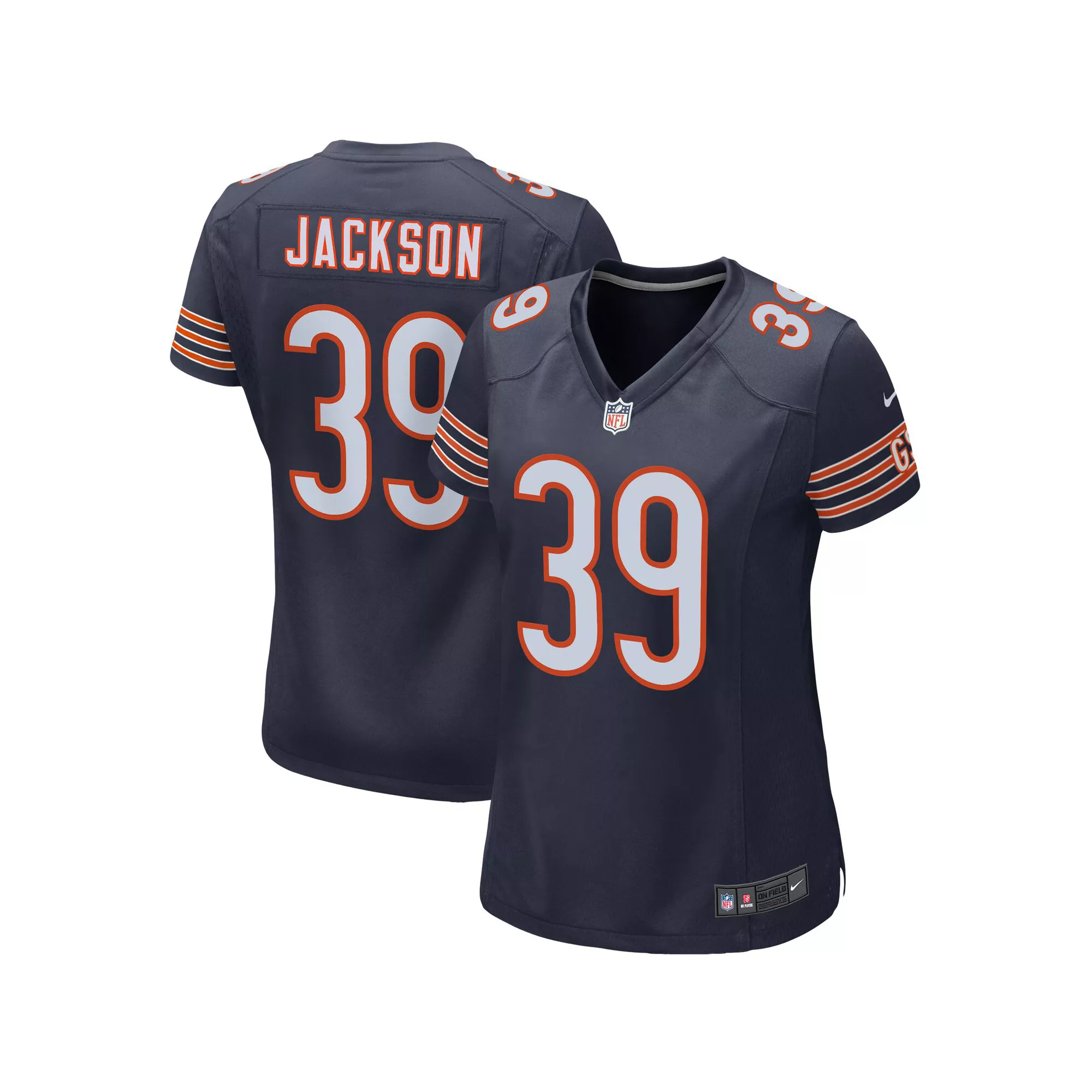 Women's Nike Eddie Jackson Navy Chicago Bears Team Jersey