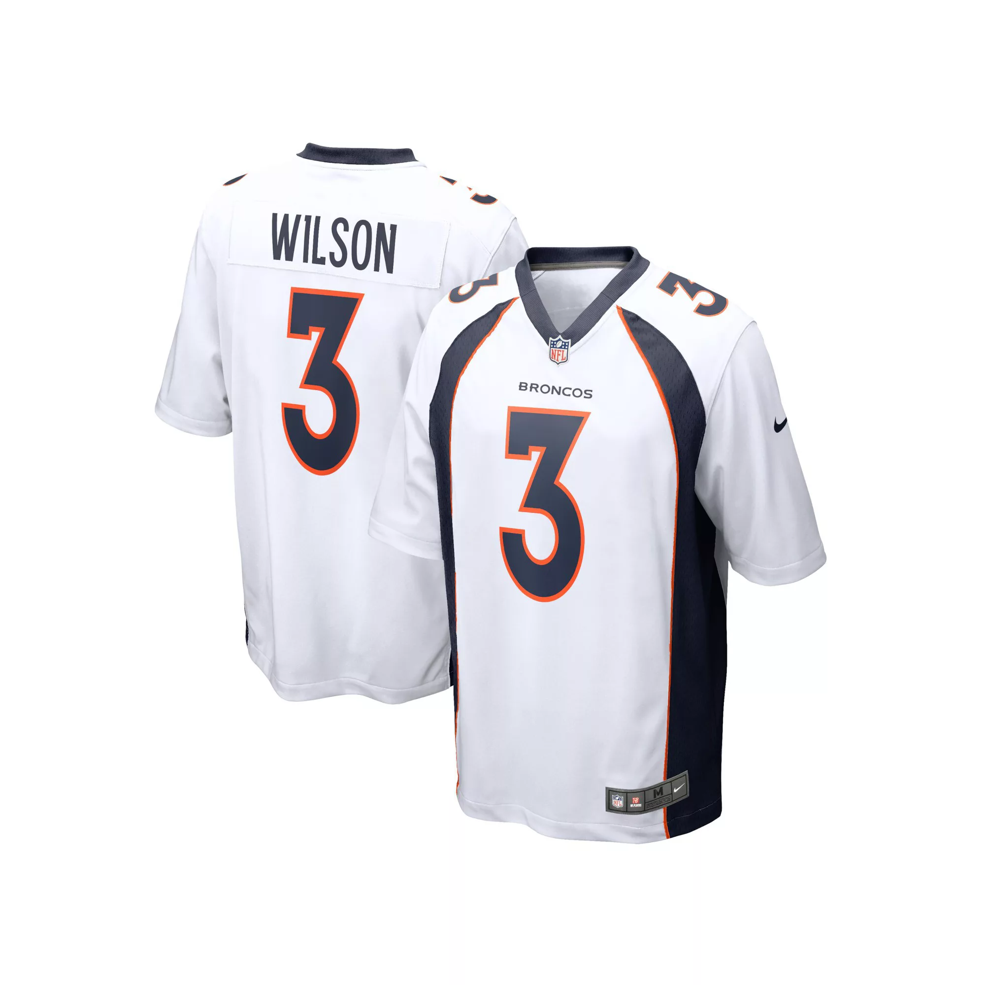 Youth Nike Russell Wilson White Denver Broncos Game Jersey