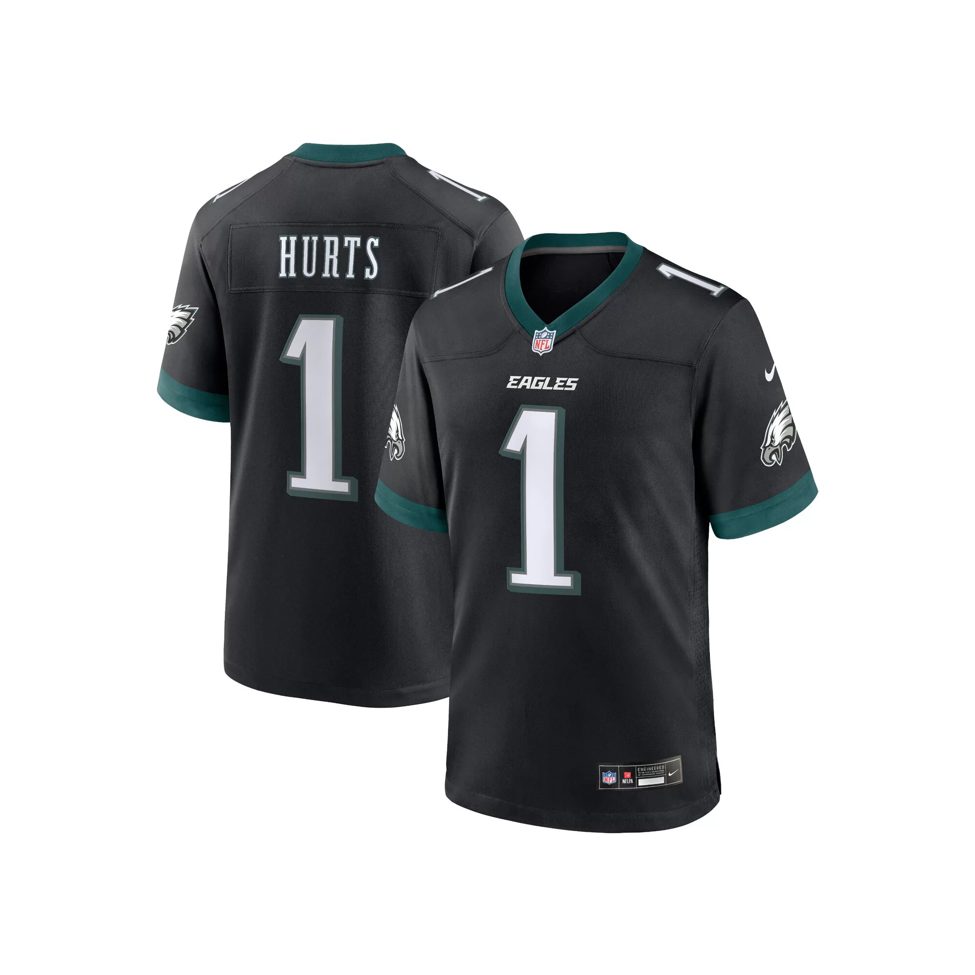 Men's Nike Jalen Hurts Black Philadelphia Eagles Alternate Game Jersey