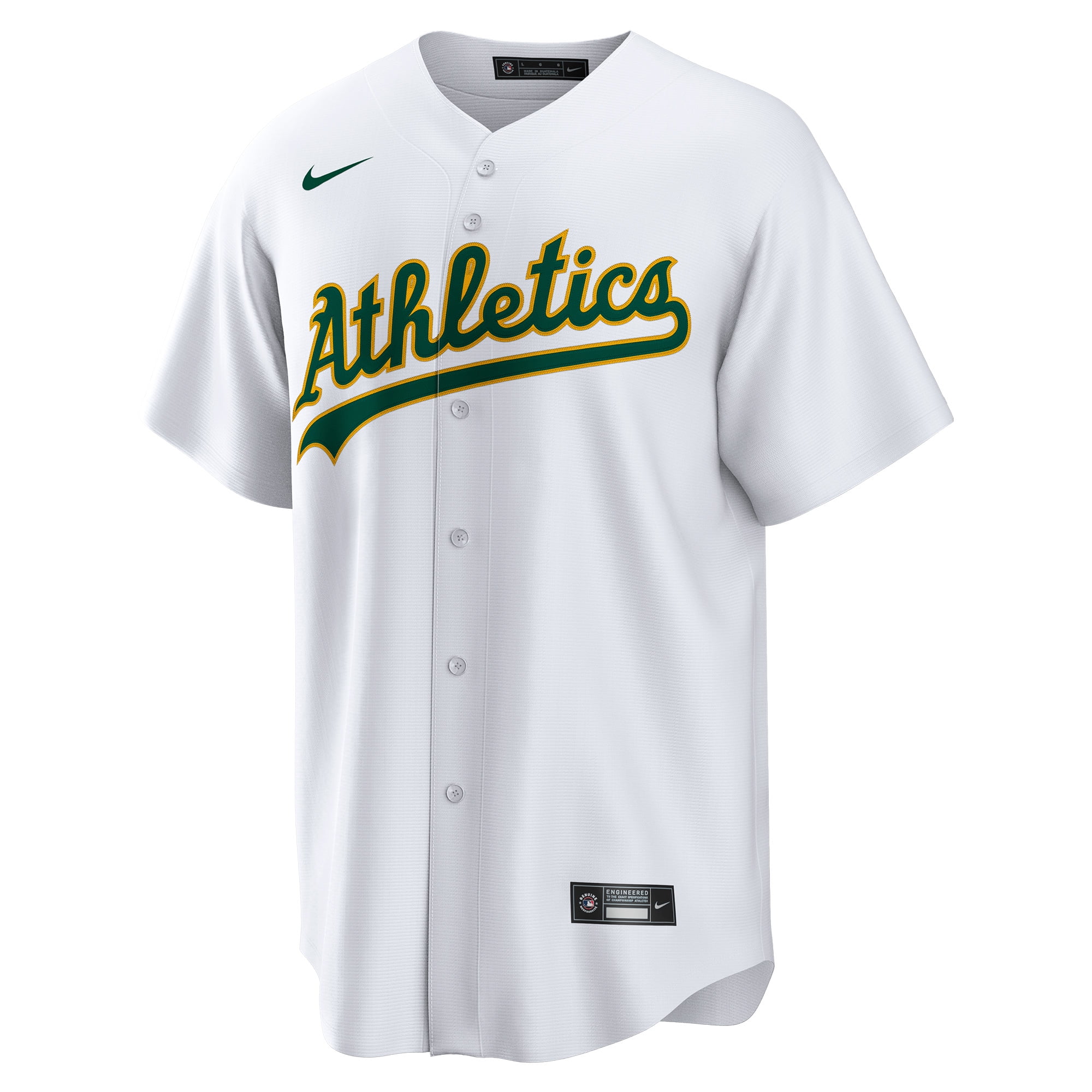 Men's Nike Dany Jim-nez White Oakland Athletics Home Replica Player Jersey