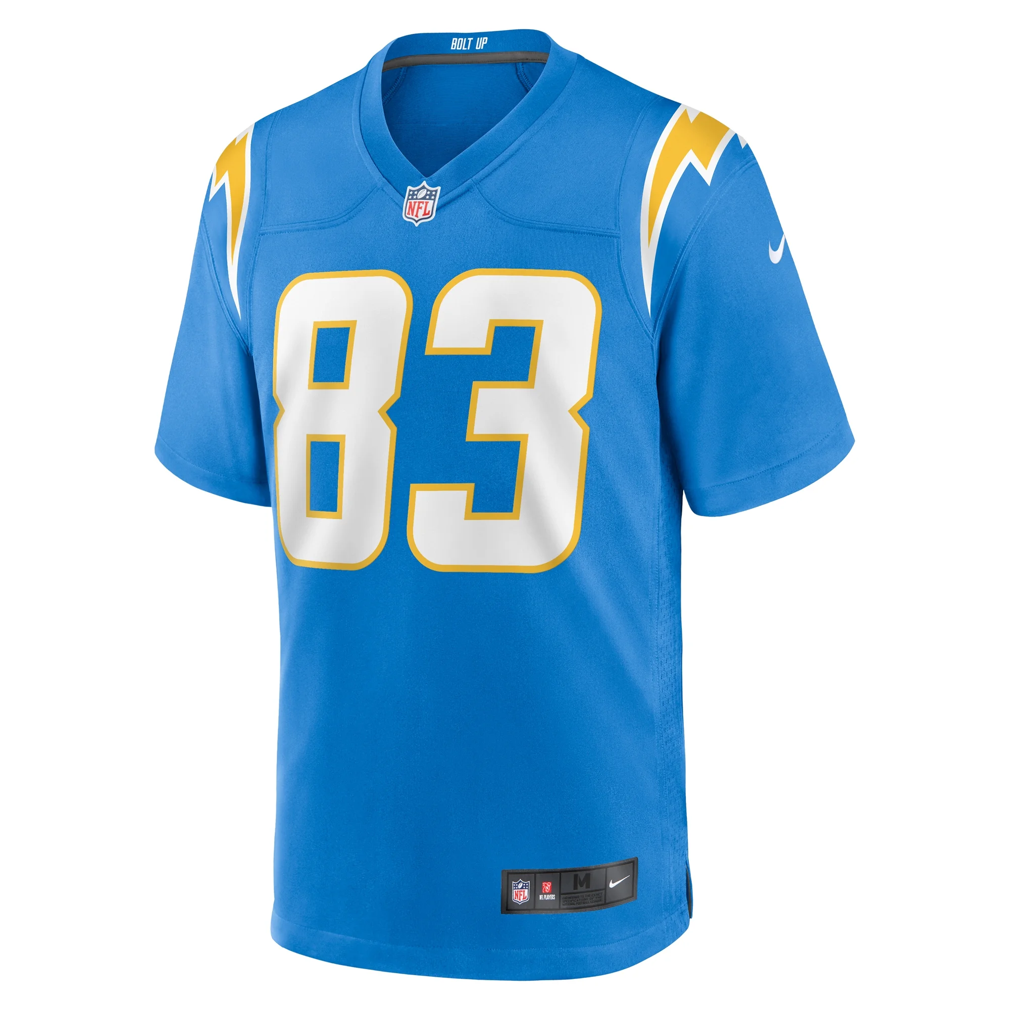 Men's Nike Nick Vannett Powder Blue Los Angeles Chargers Team Game Jersey