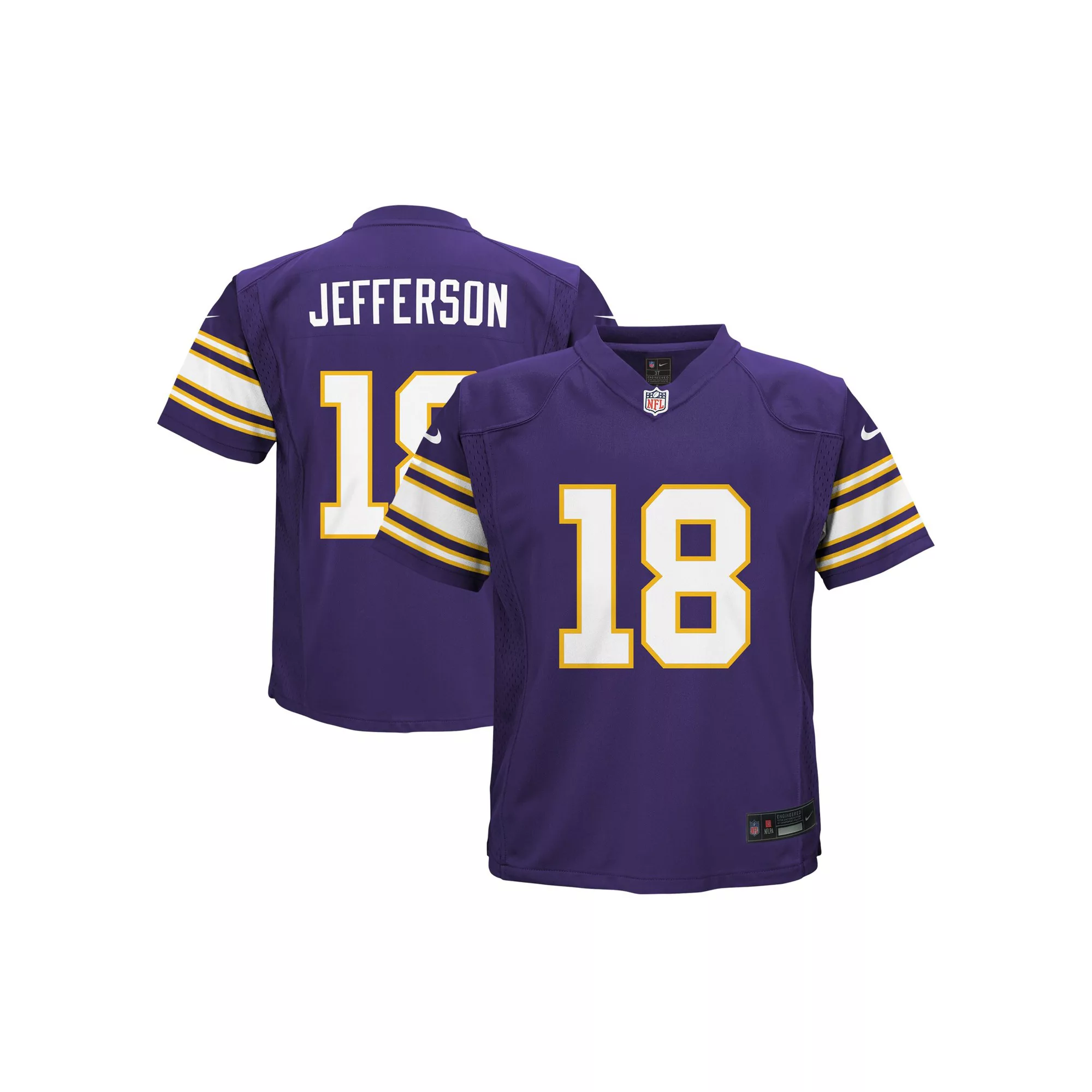 Preschool Nike Justin Jefferson Purple Minnesota Vikings Alternate Game Jersey