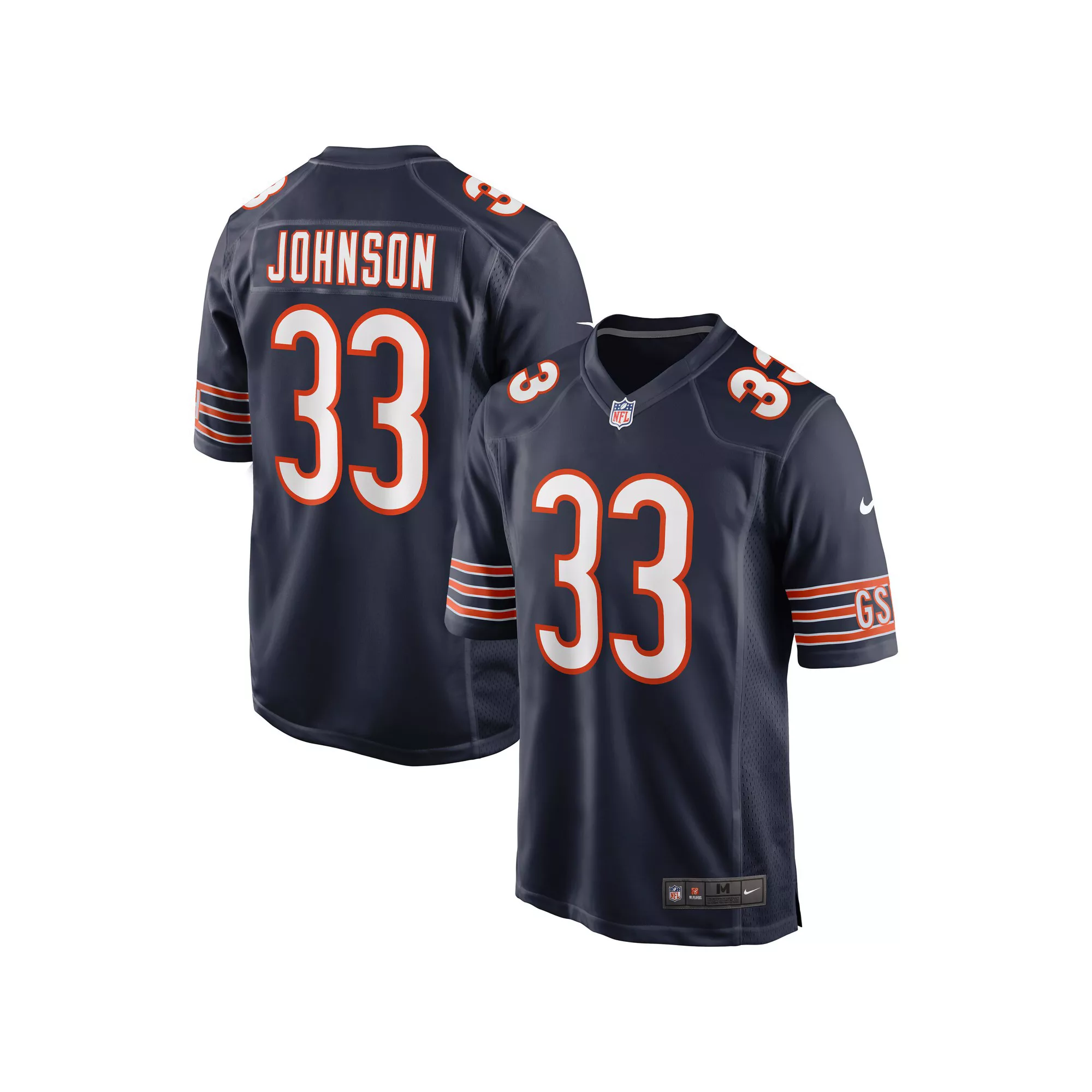 Men's Nike Jaylon Johnson Navy Chicago Bears Game Jersey