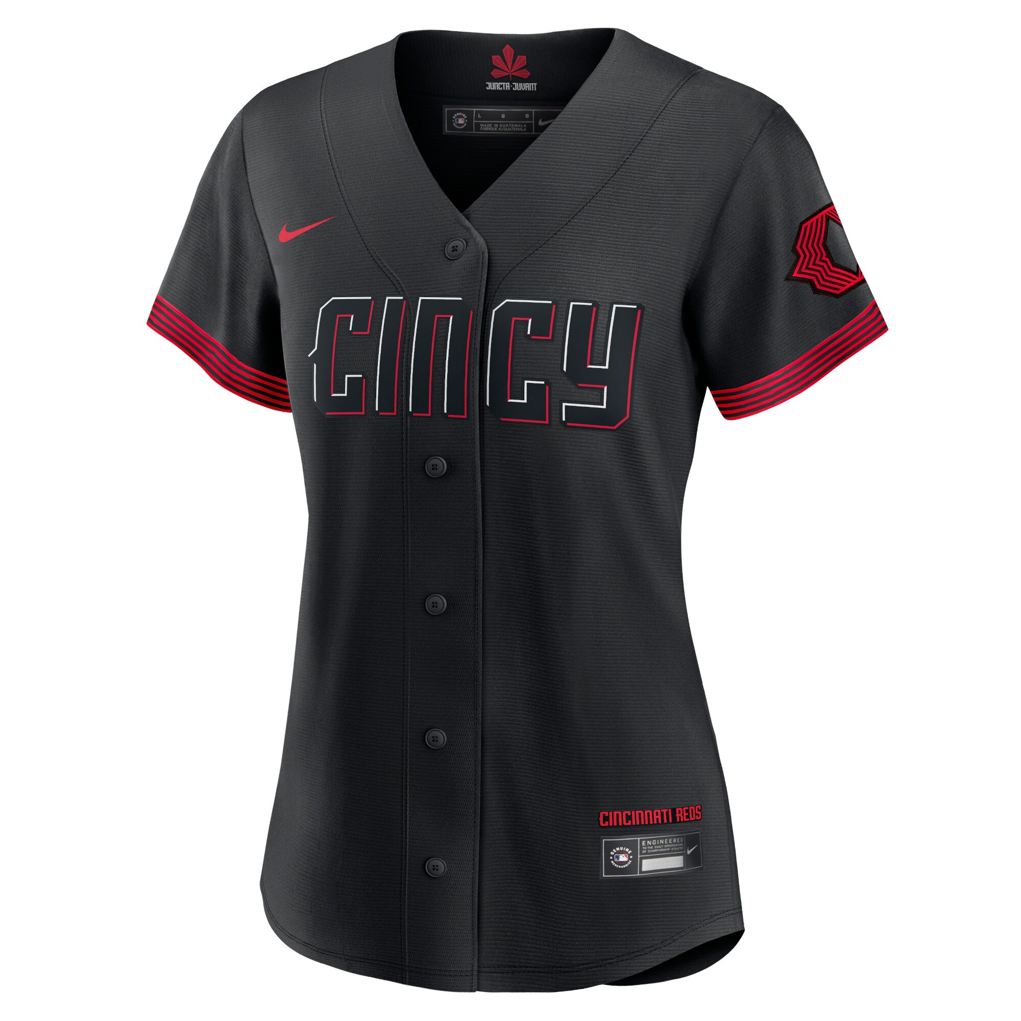 Barry Larkin Cincinnati Reds Nike Women's City Connect Replica Player Jersey - Black