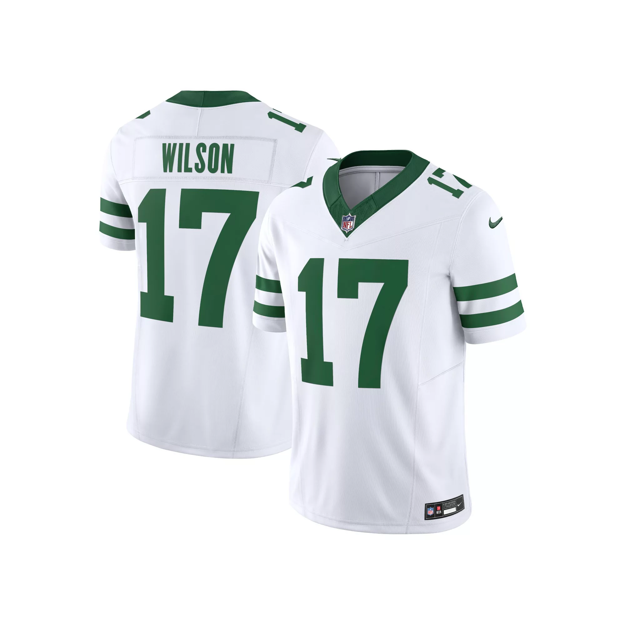 Men's Nike Garrett Wilson White New York Jets Vapor F.U.S.E. Limited Jersey