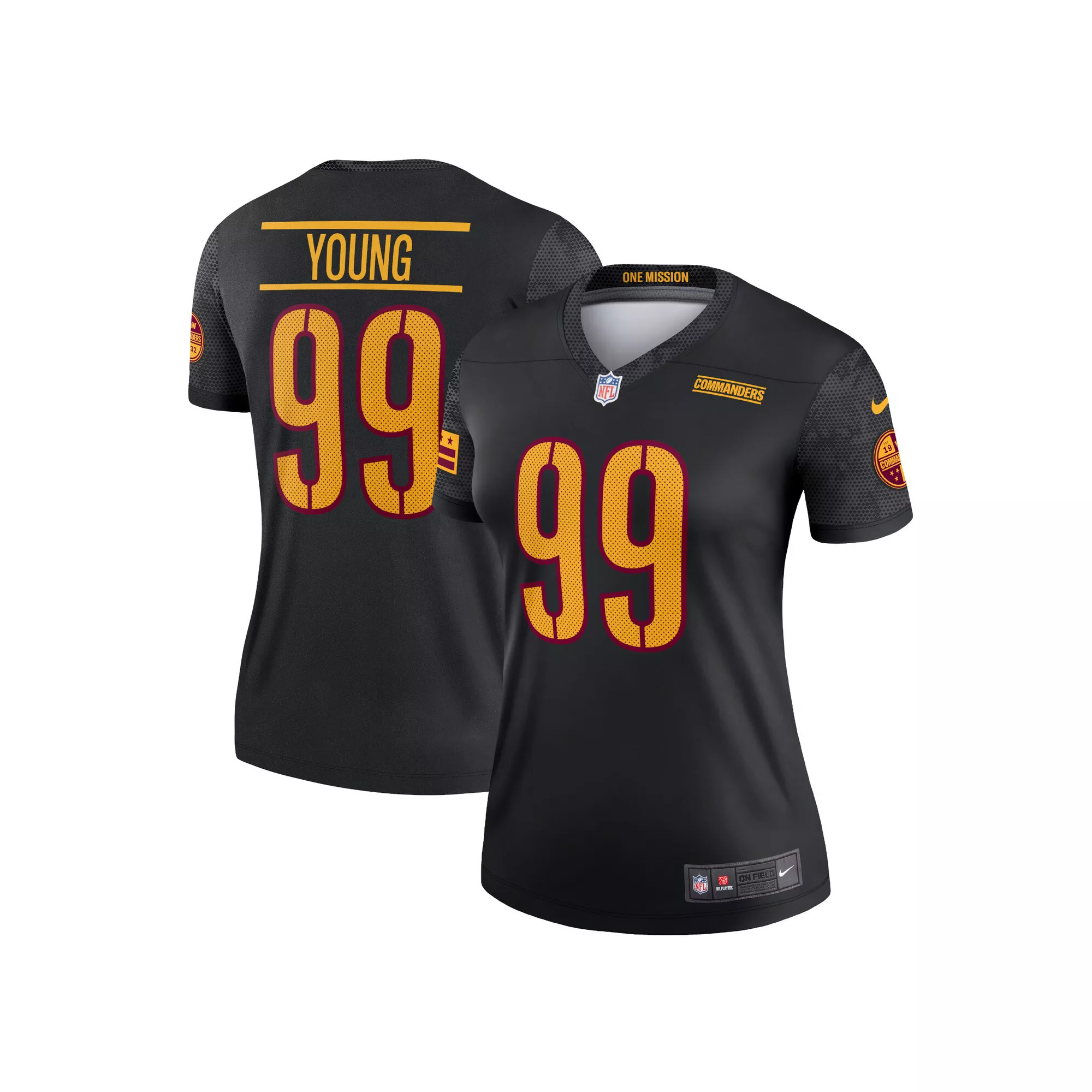 Women's Nike Chase Young Black Washington Commanders Alternate Legend Jersey