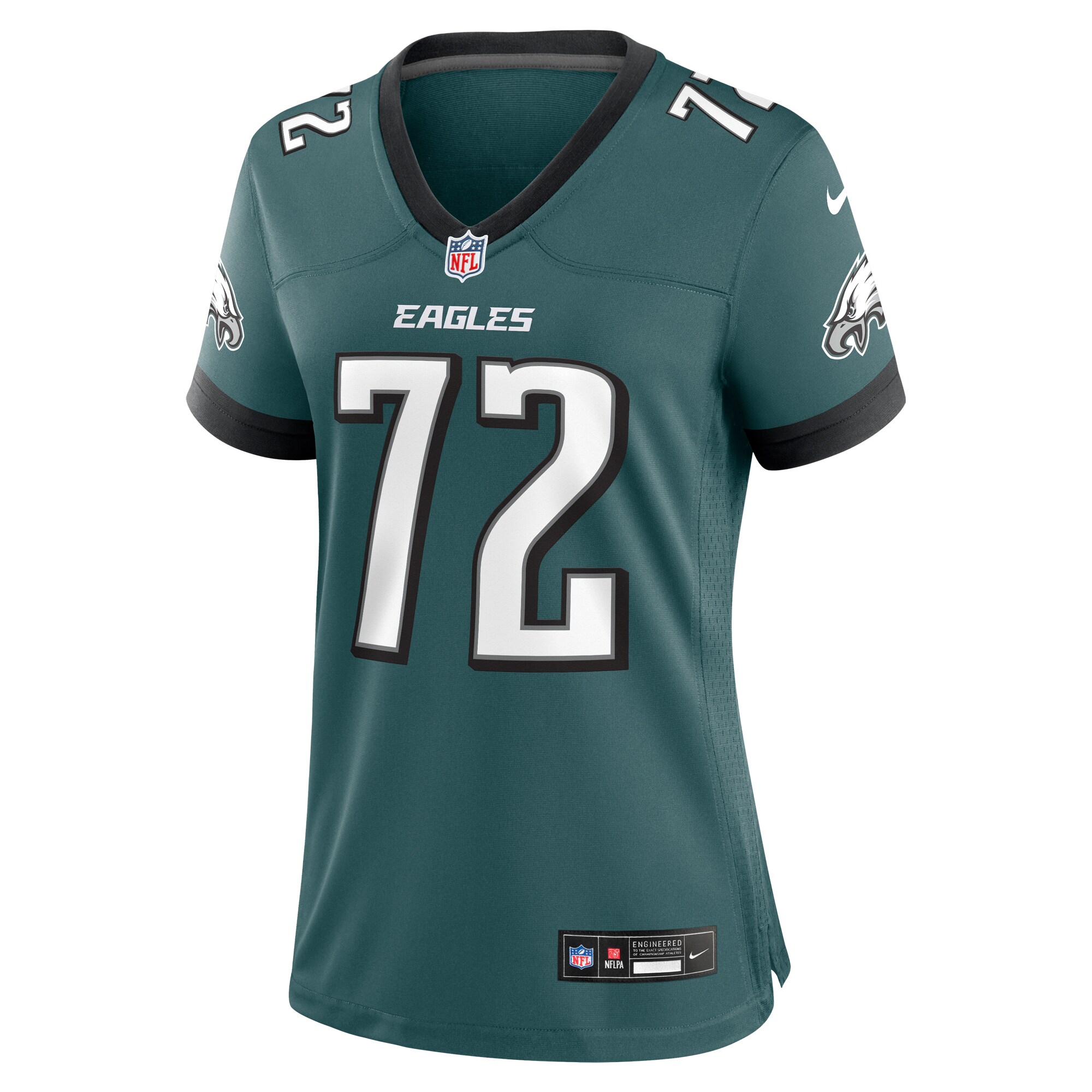 Darian Kinnard Philadelphia Eagles Nike Women's Team Game Jersey - Midnight Green