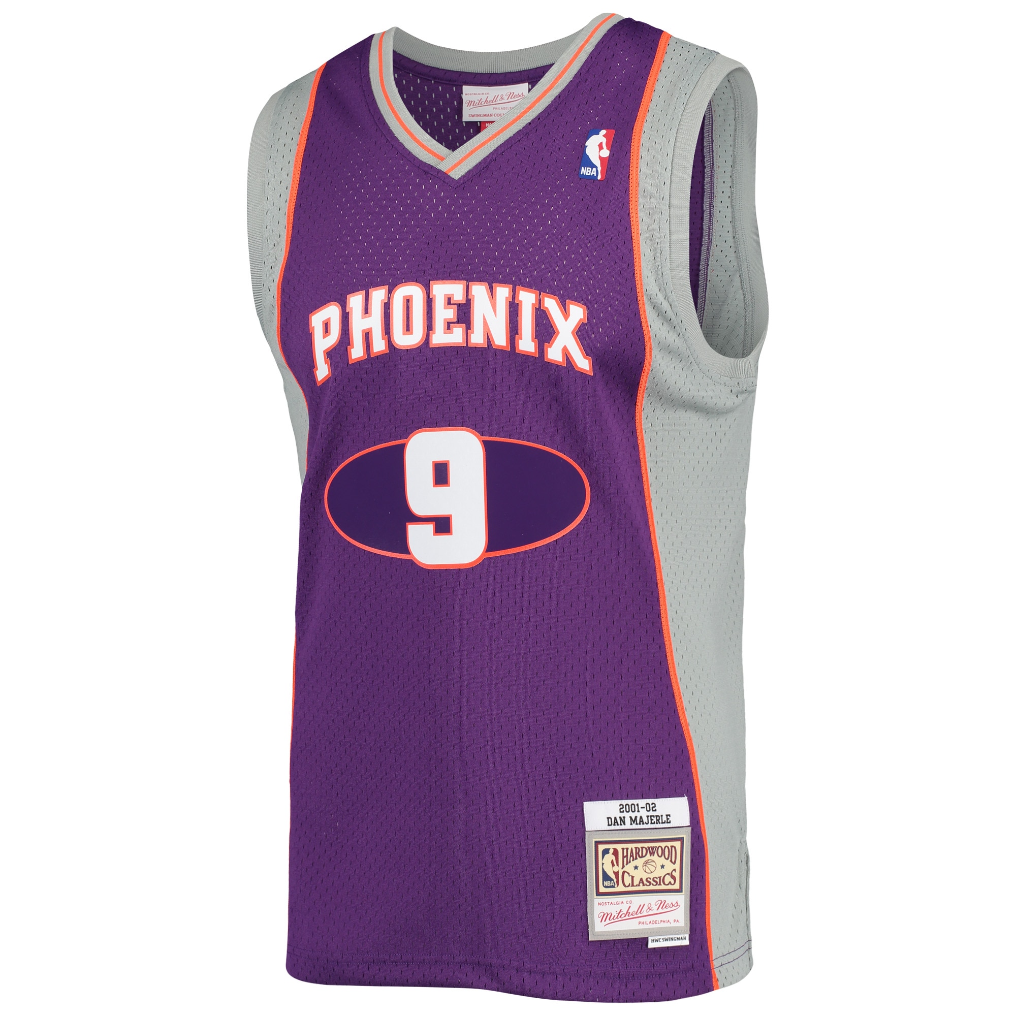 Men's Mitchell & Ness Dan Majerle Purple Phoenix Suns 2001/02 Hardwood Classics Swingman Jersey