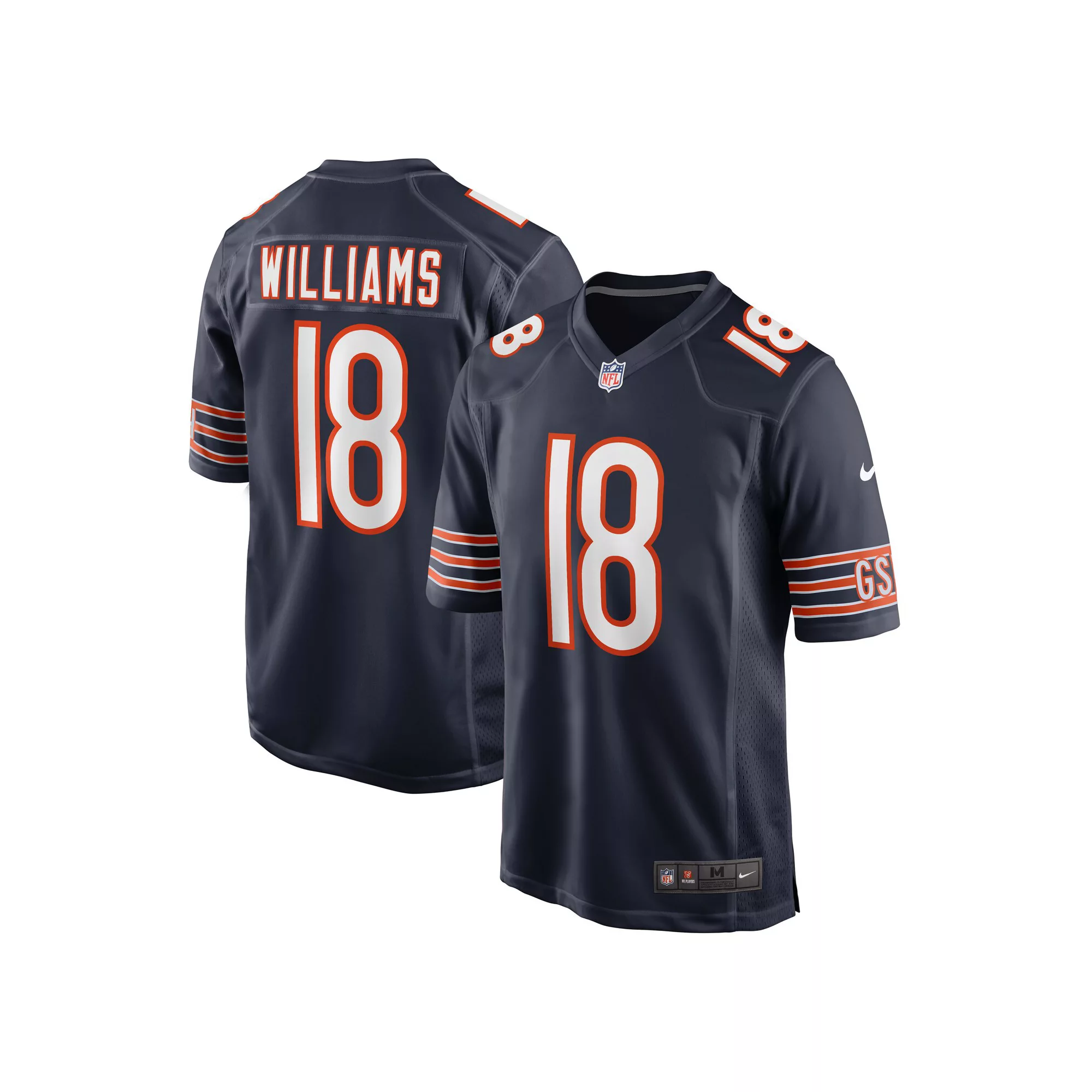 Men's Nike Caleb Williams Navy Chicago Bears 2024 NFL Draft First Round Pick Player Game Jersey