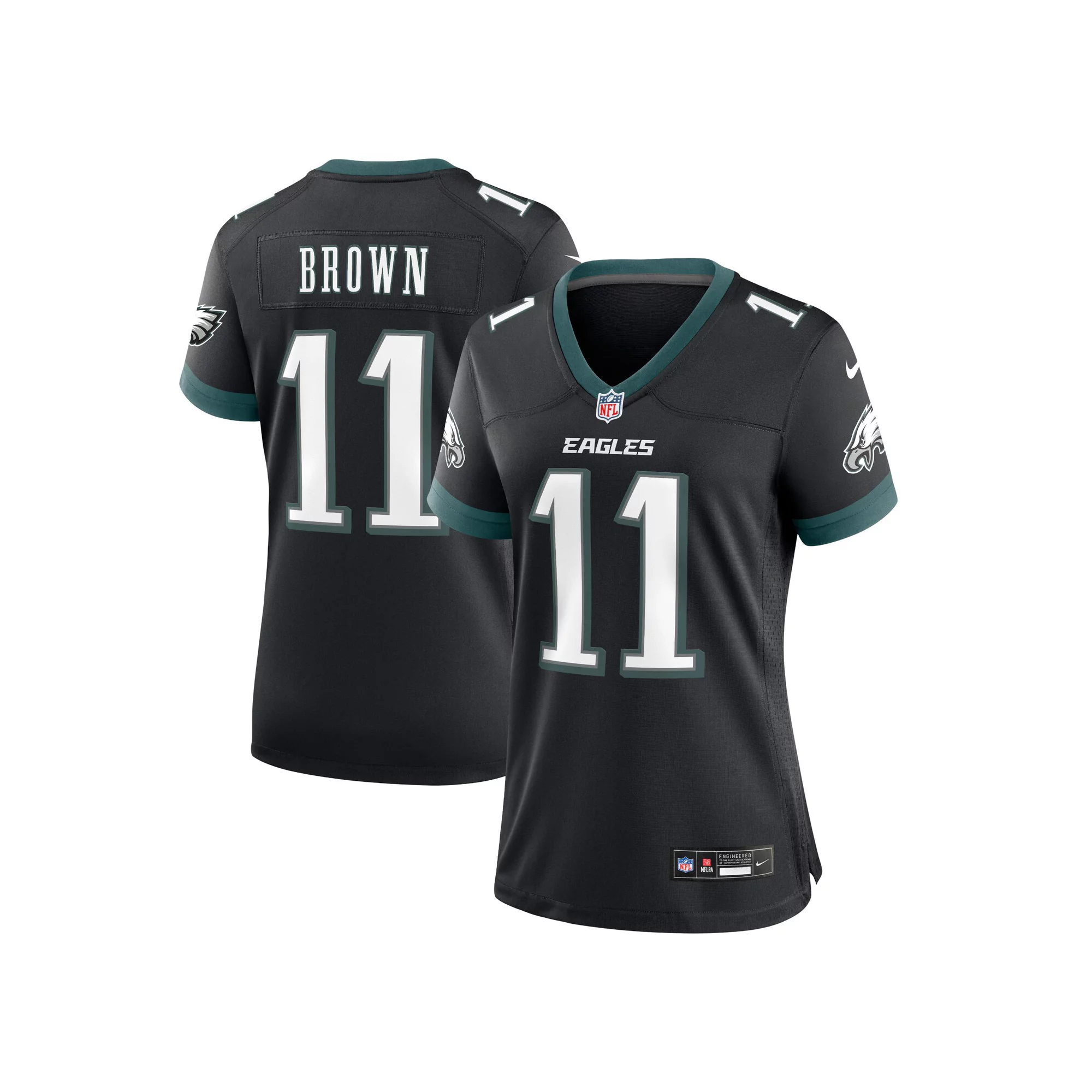 Women's Nike A.J. Brown Black Philadelphia Eagles Alternate Game Jersey