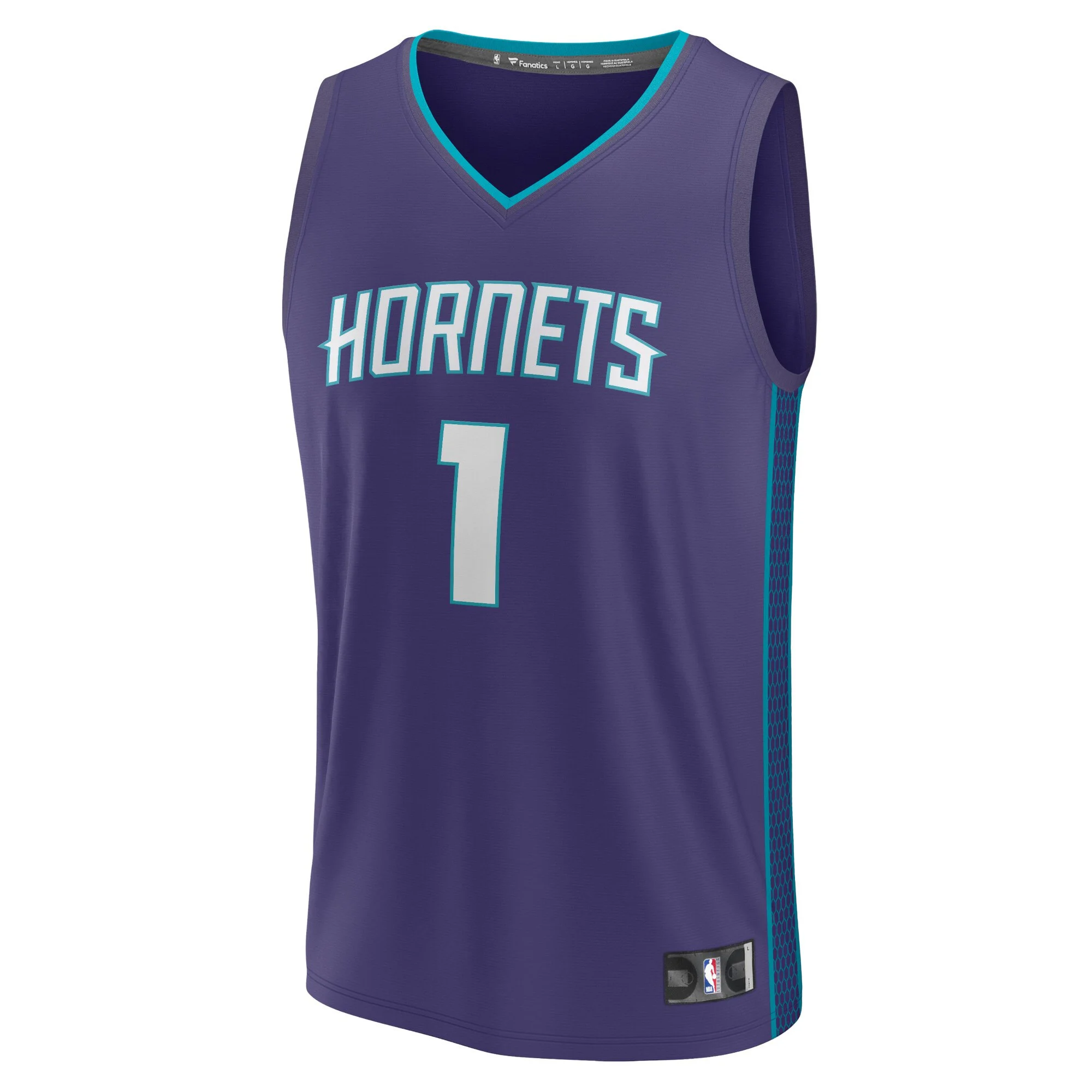 Men's Fanatics LaMelo Ball Purple Charlotte Hornets Fast Break Replica Player Jersey - Statement Edition